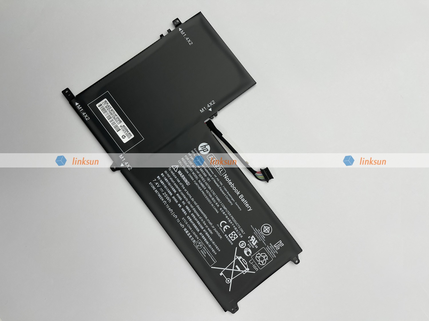 HP AT02XL battery inclined