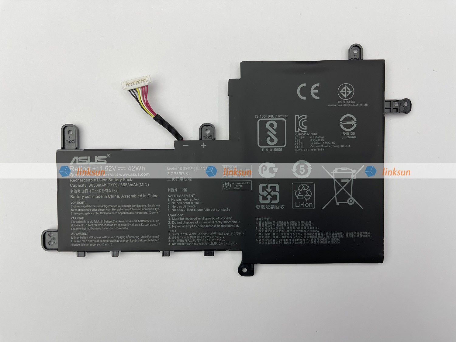 B31N1729 battery front