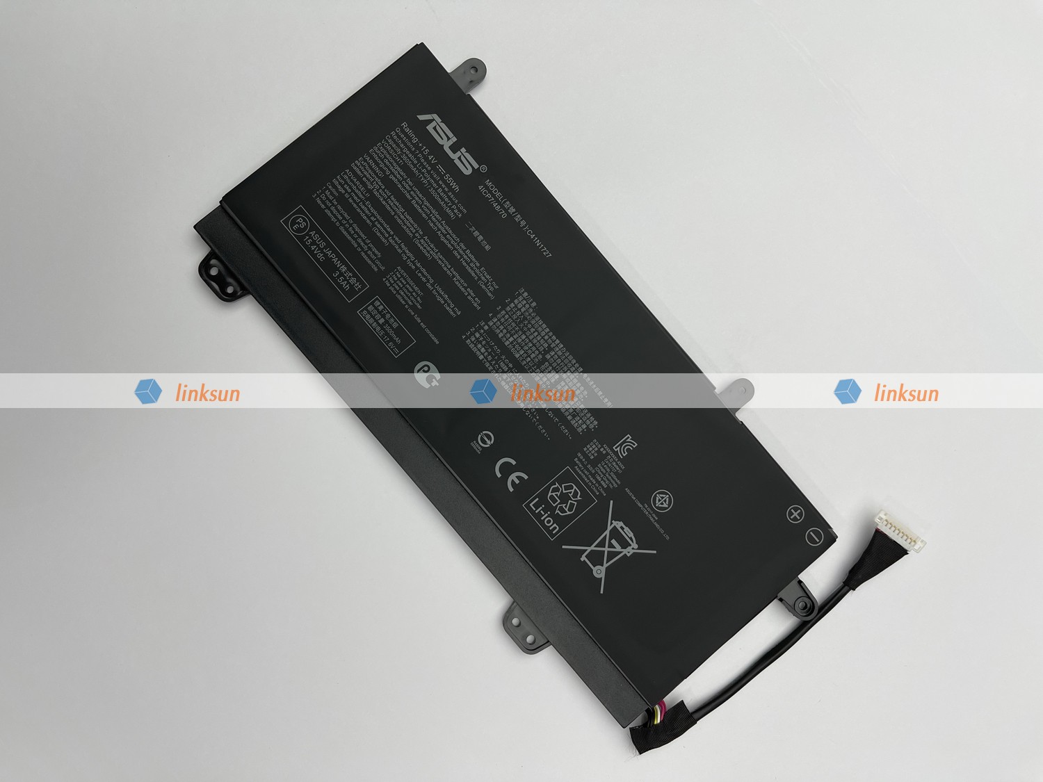 C41N1727 battery inclined