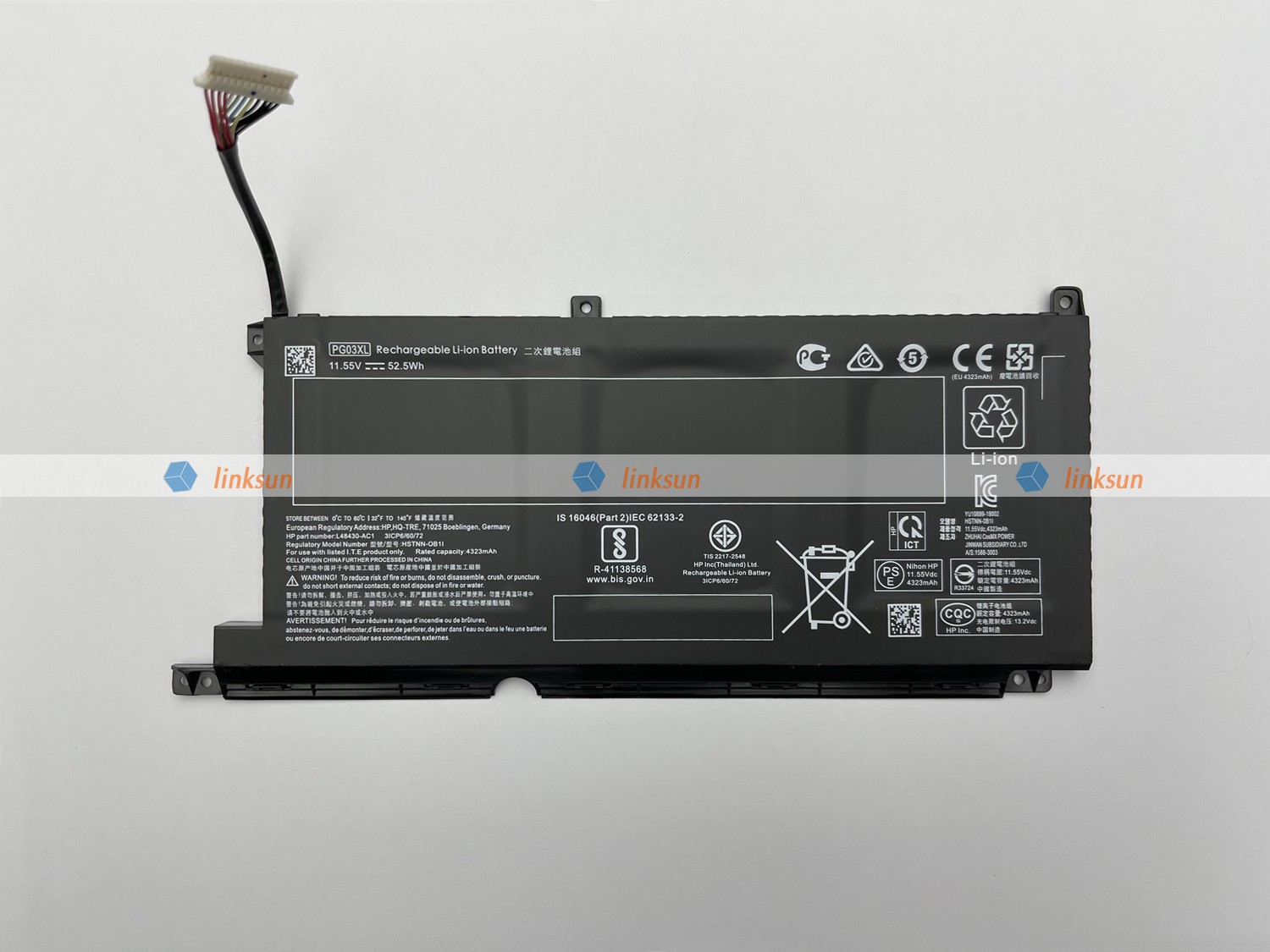 PG03XL battery front