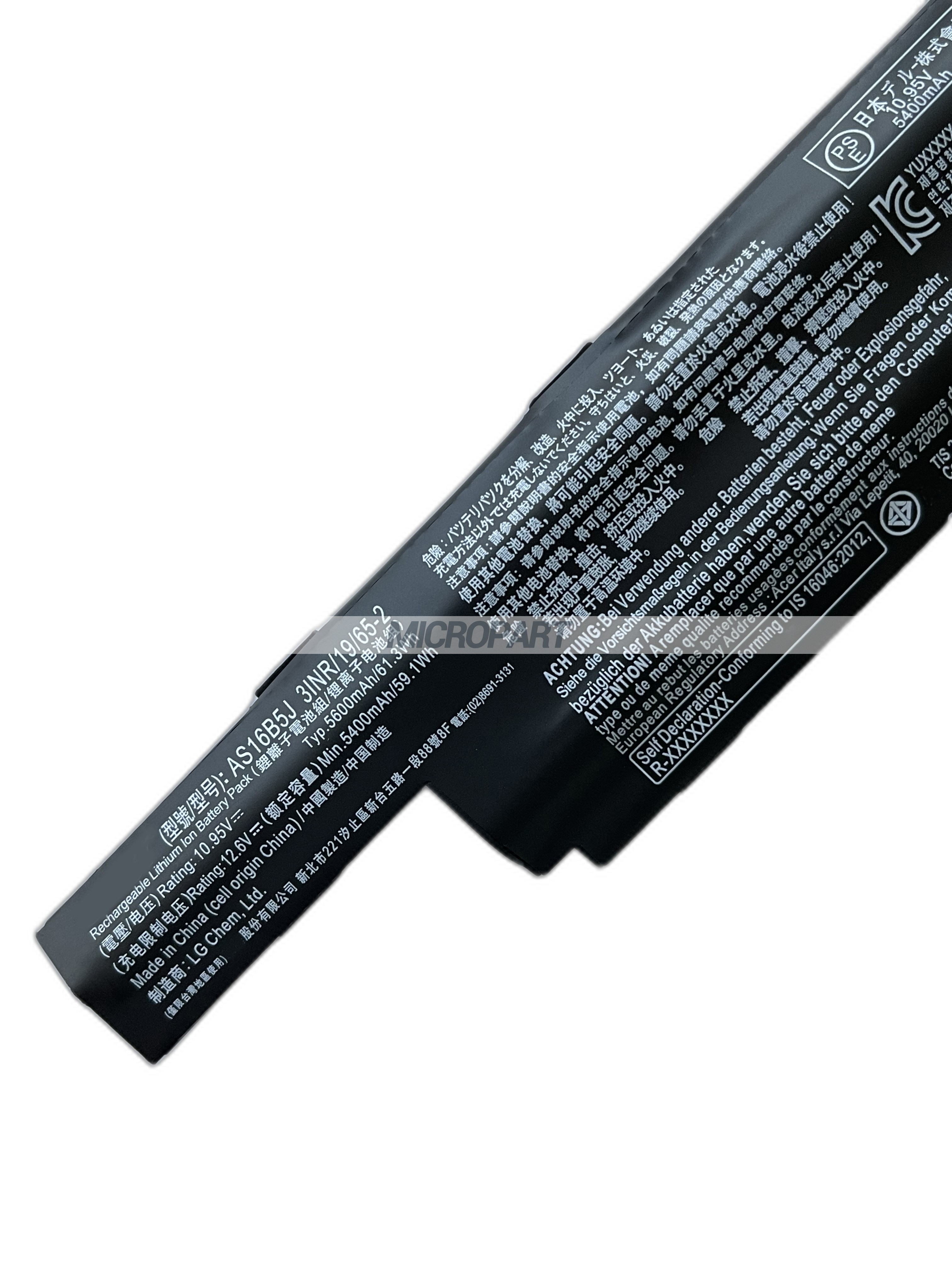 Li-ion AS16B5J Laptop Battery Replacement for Aspire E5-575G Aspire F5-573G