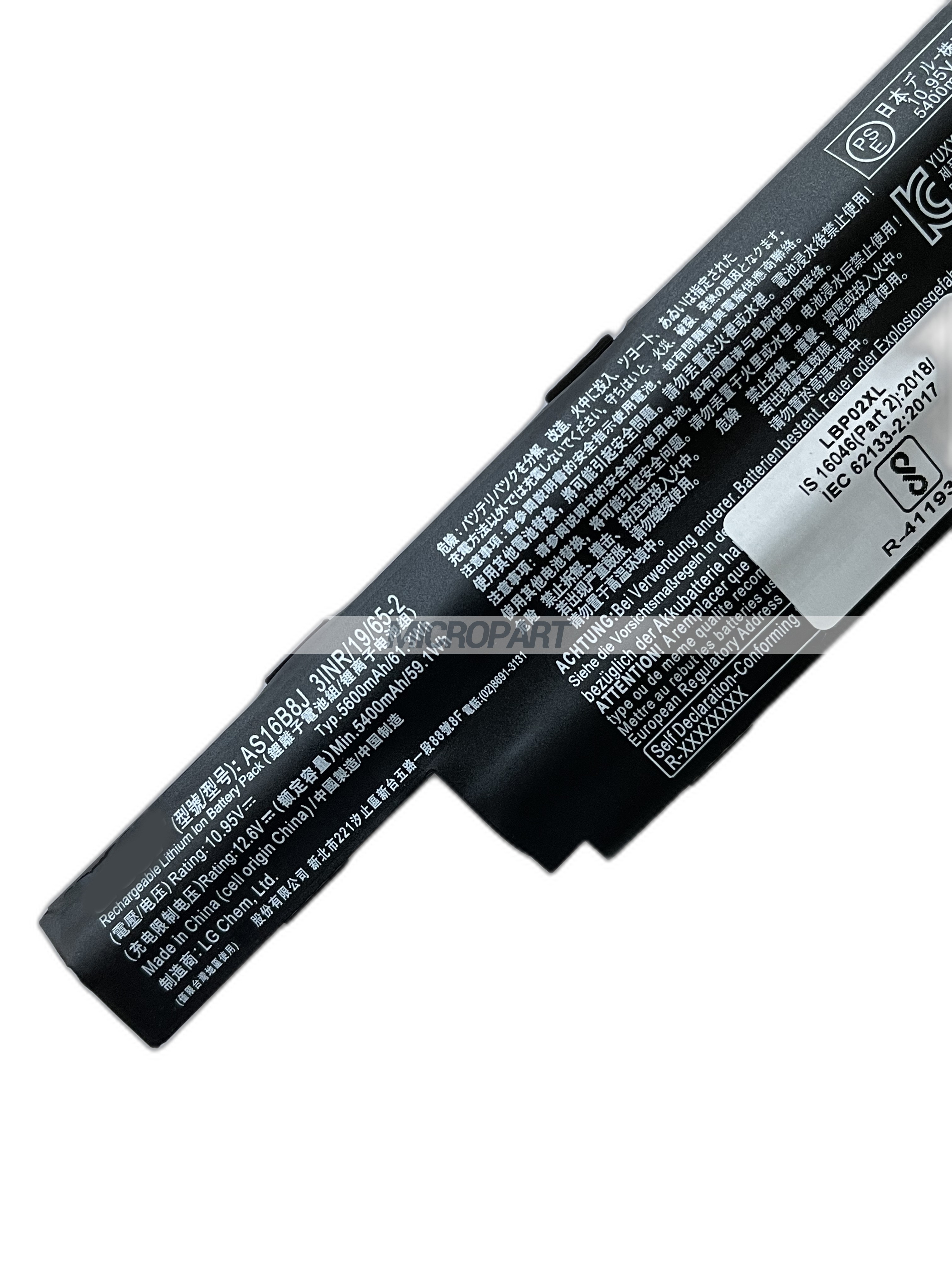 Li-ion AS16B8J Laptop Battery Replacement for Aspire E5-575G TravelMate P259-G2-M