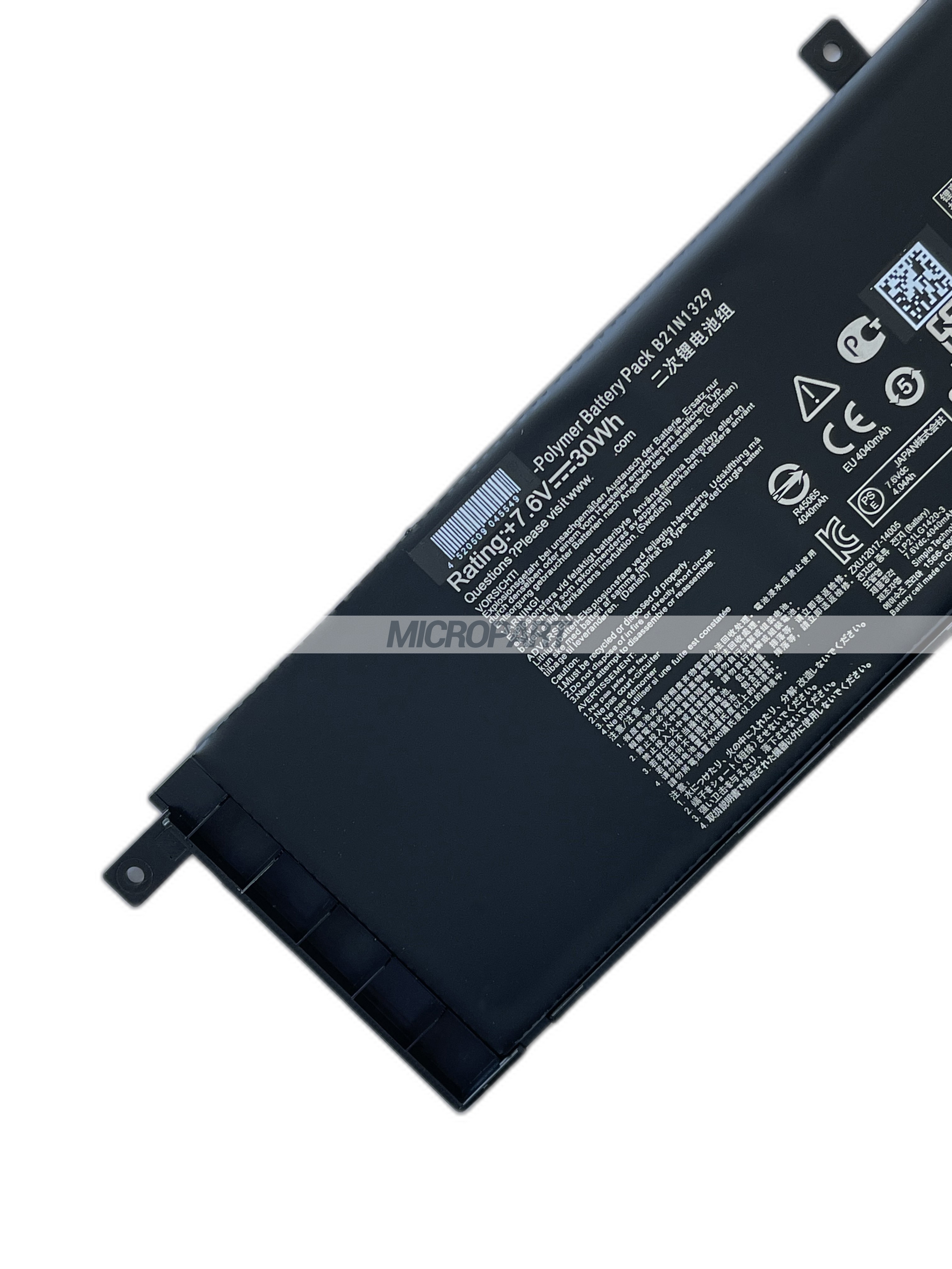 Li-Polymer B21N1329 Battery Replacement for F453MA P553MA X403MA X453MA X502CA Laptops