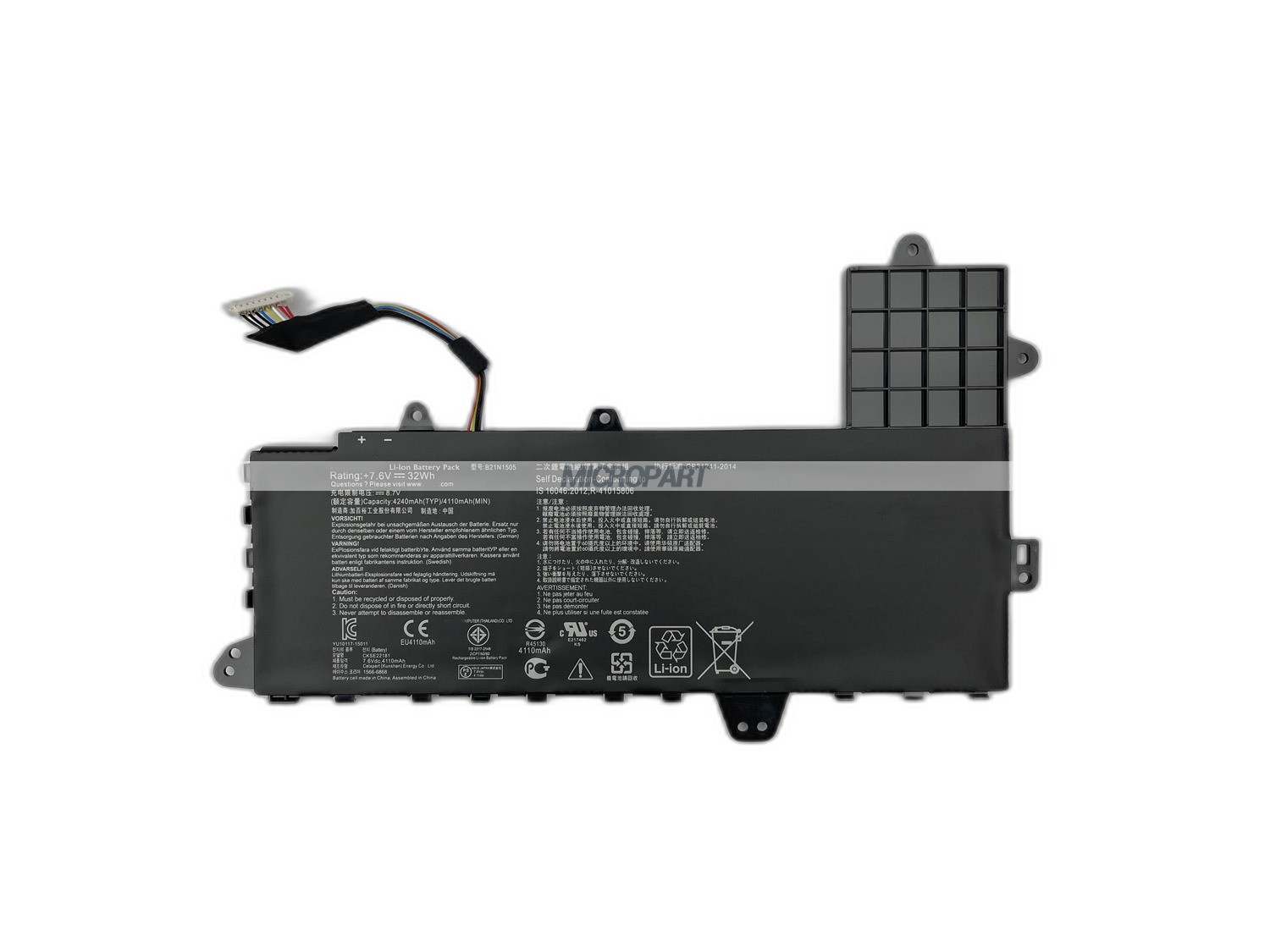 Li-ion B21N1505 Battery Replacement for EeeBook E402MA Laptops
