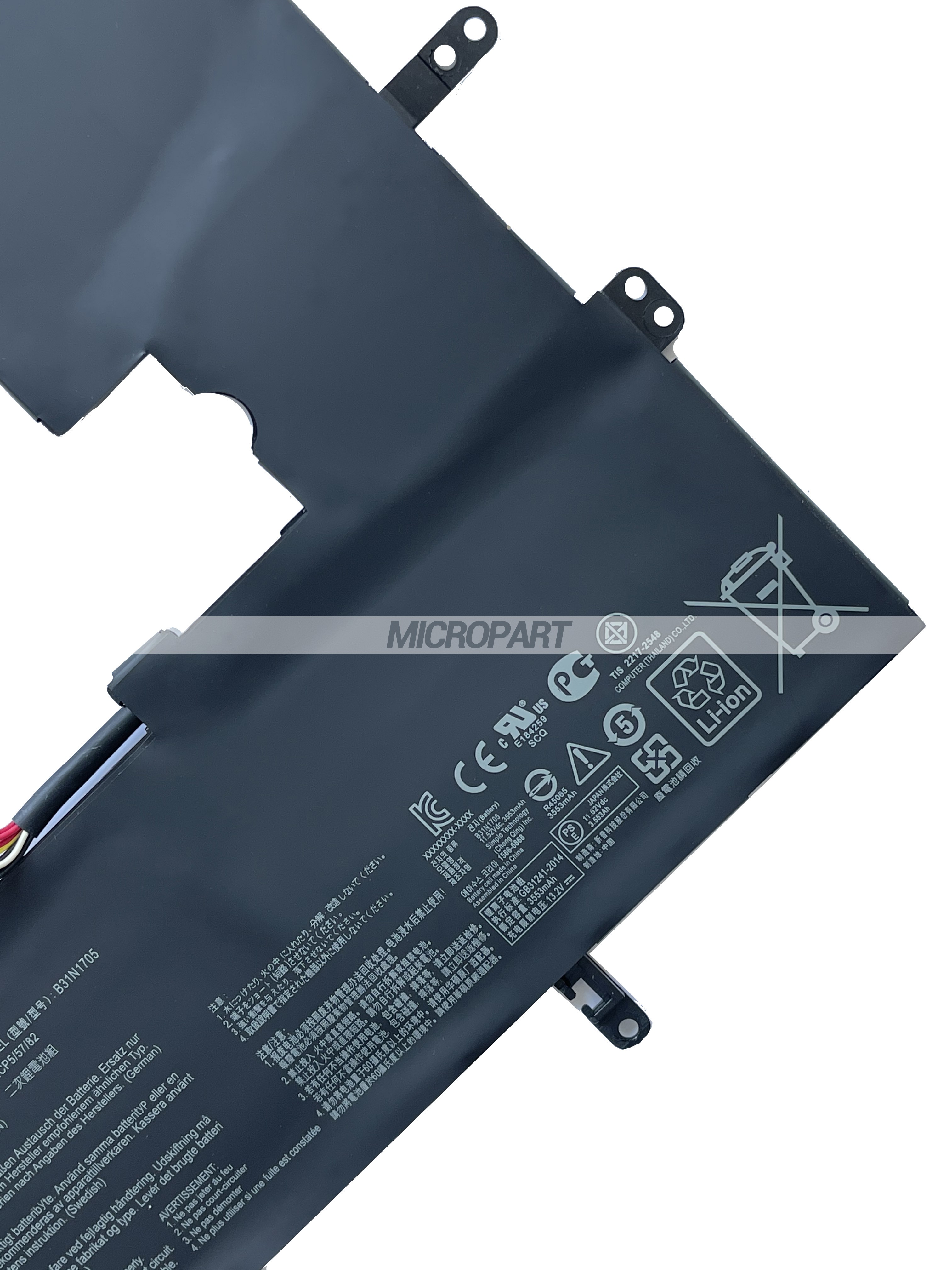 Li-ion B31N1705 Battery Replacement for VivoBook Flip 14 TP410UA VivoBook Flip 14TP410UF Laptops