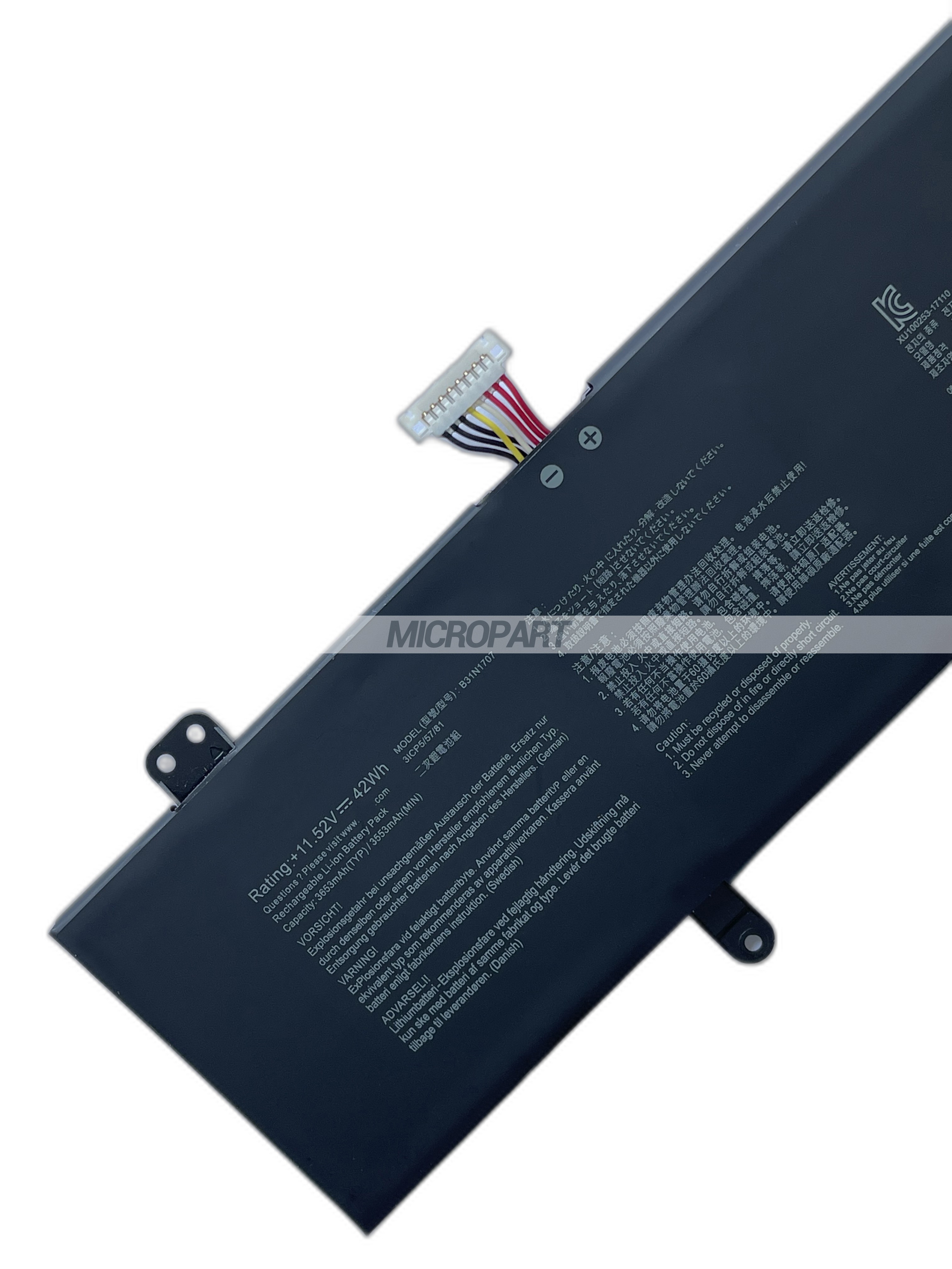 Li-ion B31N1707 Battery Replacement for VivoBook 14 X411UA X411UN X411UQ VivoBook S14 S410UF S410UN S410UQ Laptops
