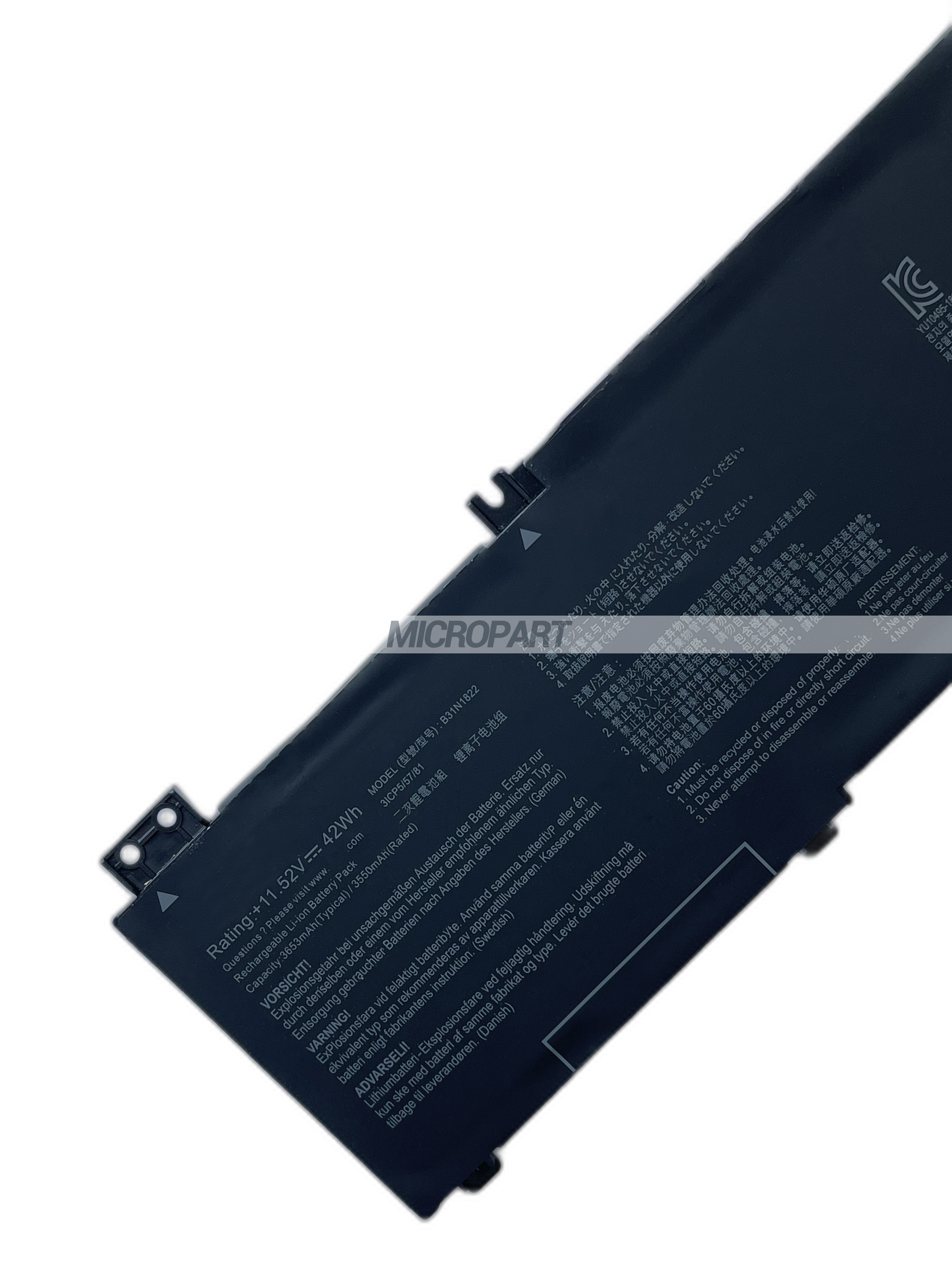 Li-ion B31N1822 Battery Replacement for ZenBook Flip 14 UM462DA Zenbook Flip 14 UX462DA Laptops