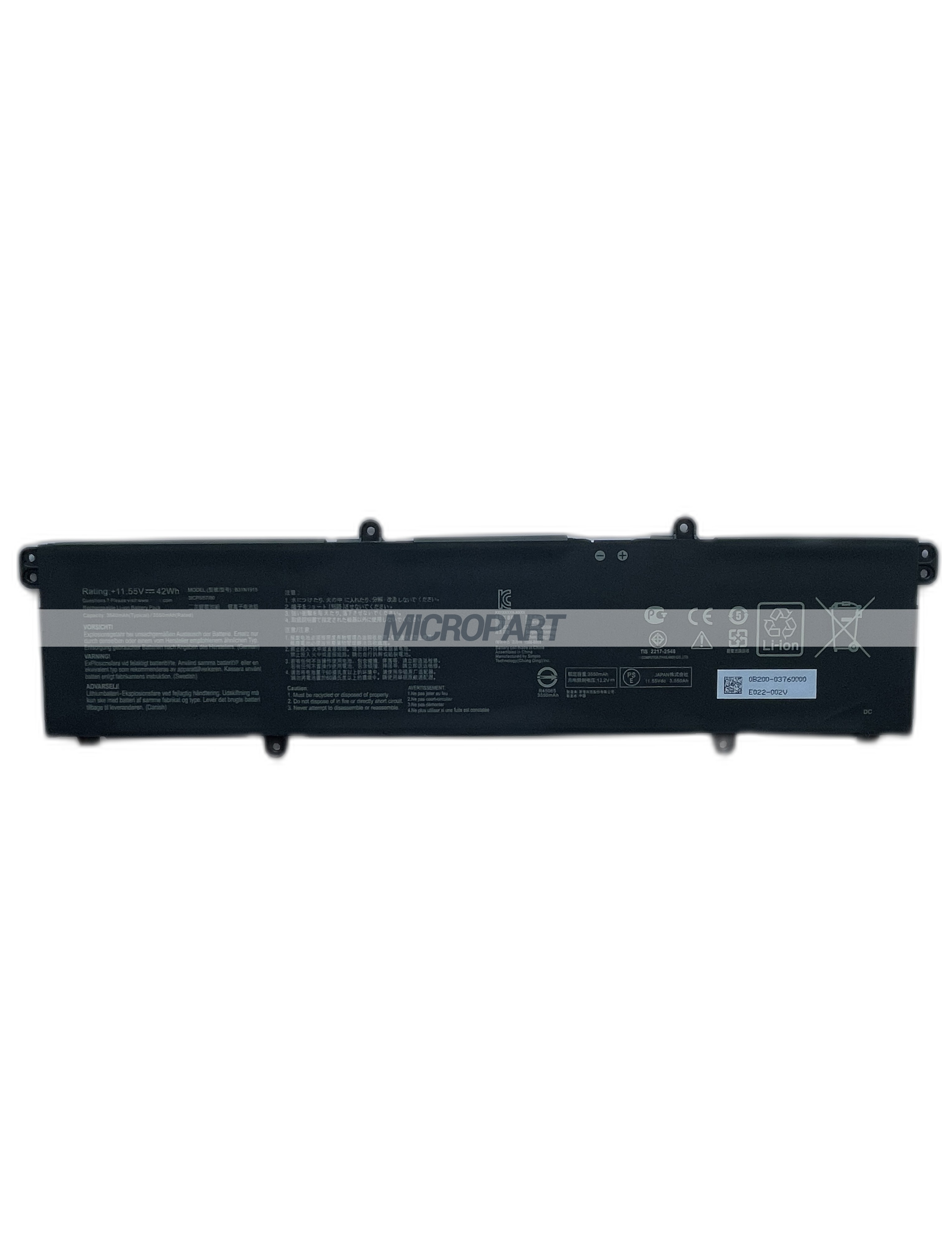 Li-ion B31N1915 Battery Replacement for ExpertBook B1 B1400CEAE B1500CEAE Laptops