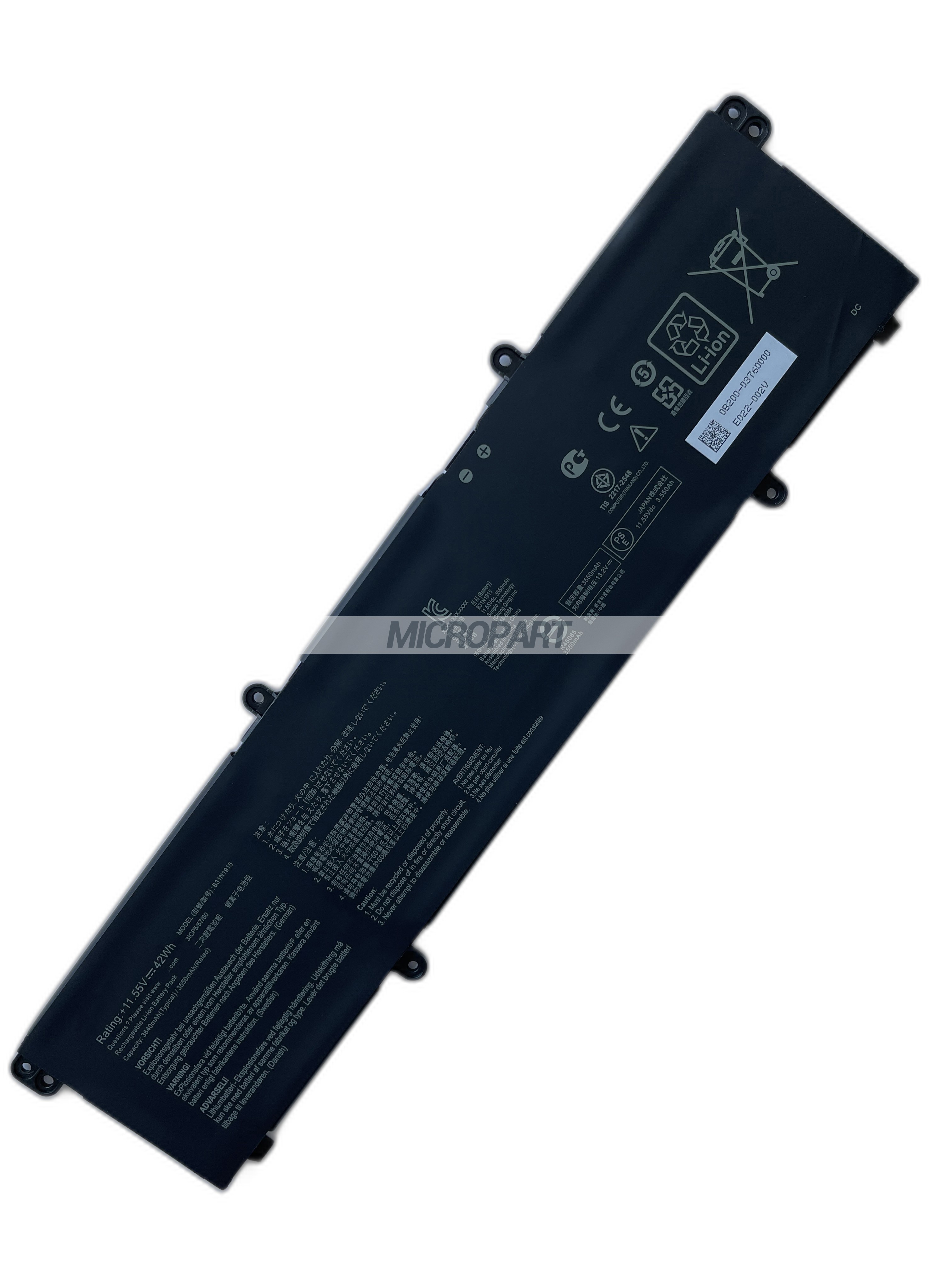 Li-ion B31N1915 Battery Replacement for ExpertBook B1 B1400CEAE B1500CEAE Laptops