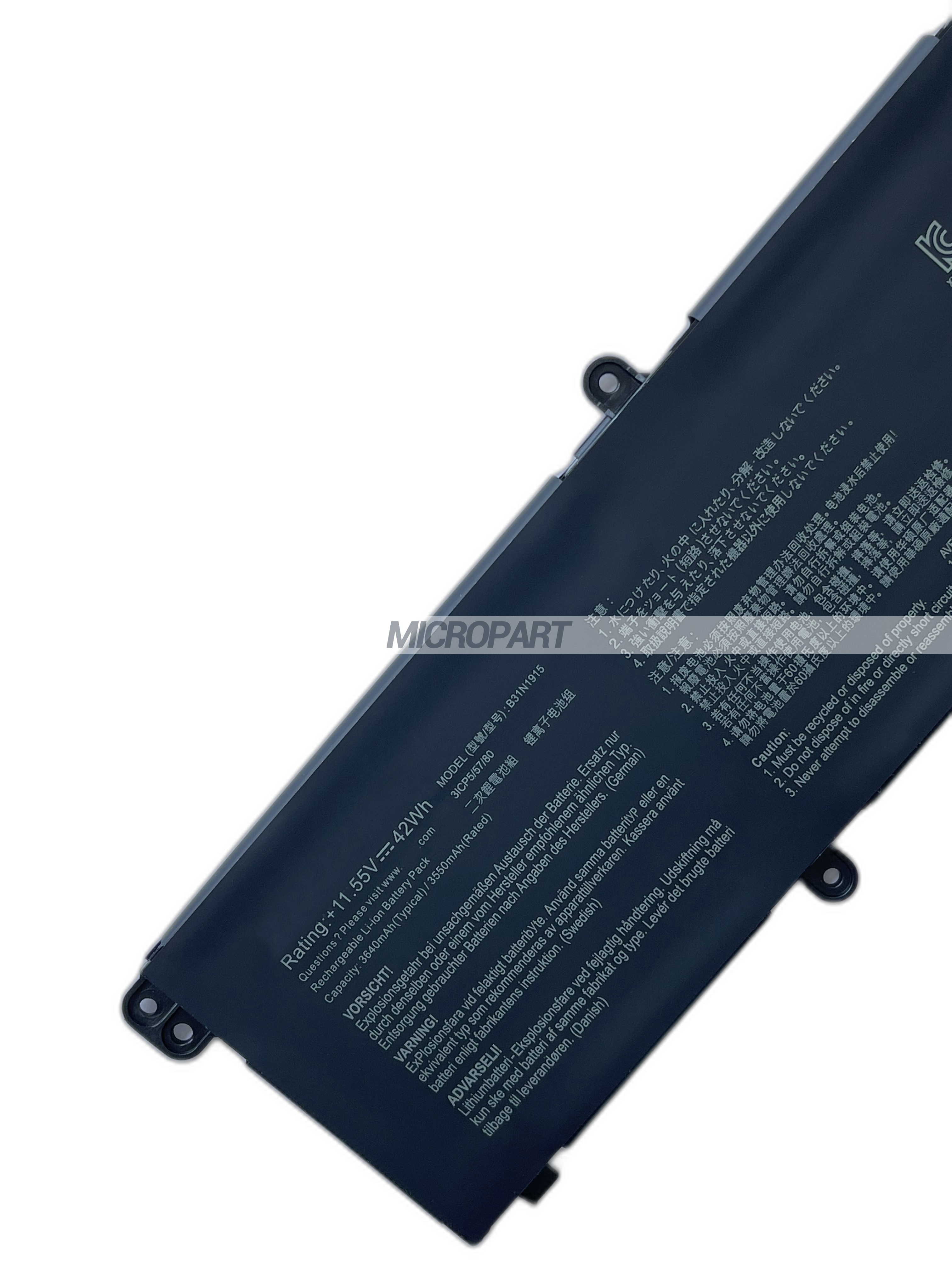 Li-ion B31N1915 Battery Replacement for ExpertBook B1 B1400CEAE B1500CEAE Laptops