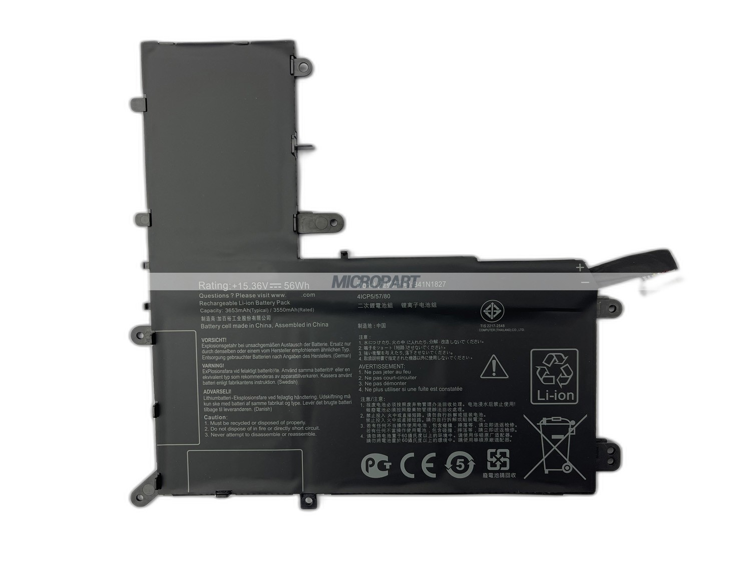 Li-ion B41N1827 Battery Replacement for ZenBook Flip 15 UX562FA UX562FD UX562IQ Laptops
