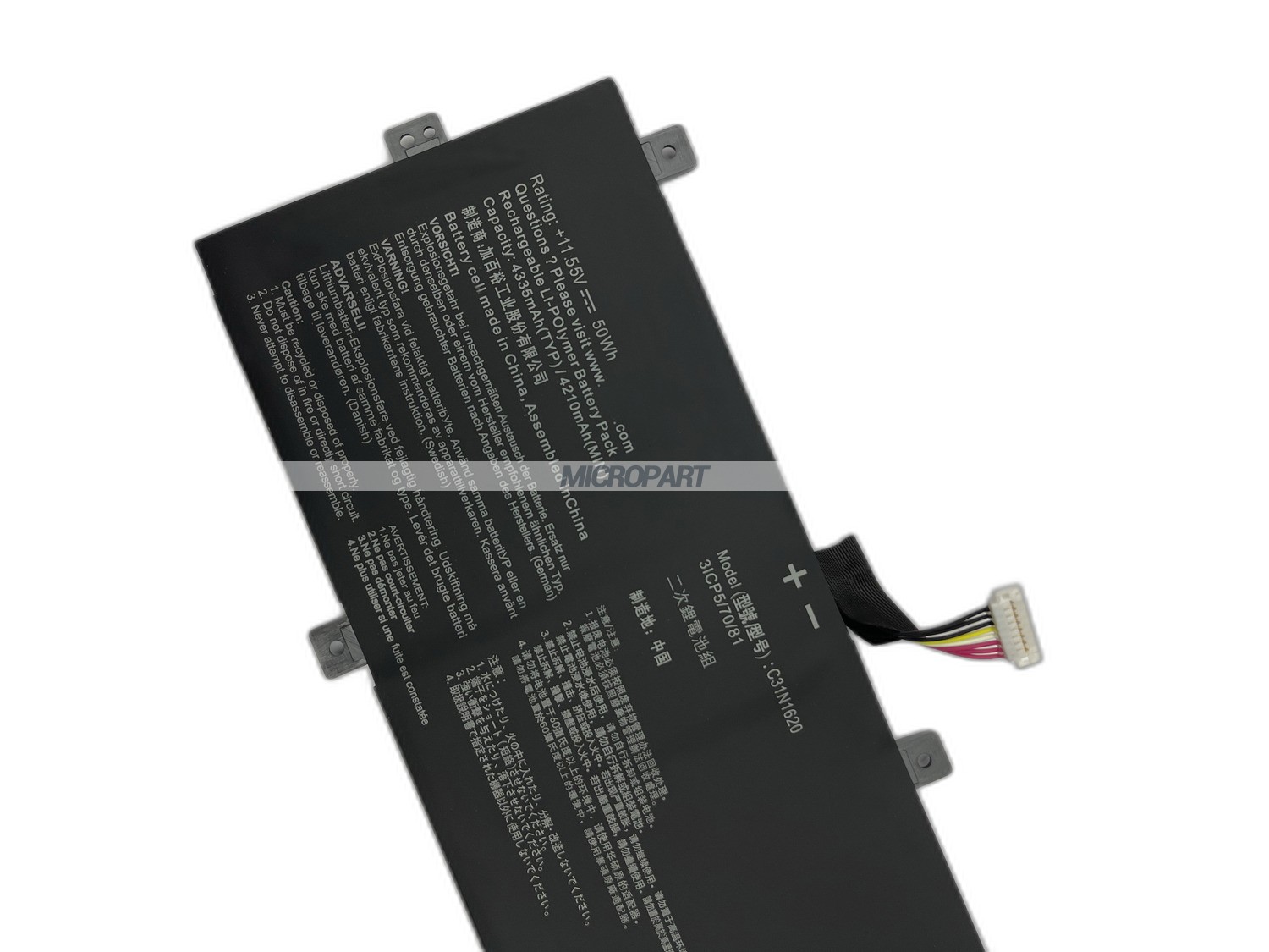 Li-Polymer C31N1620 Battery Replacement for ZenBook UX430UA UX430UN UX430UQ Laptops
