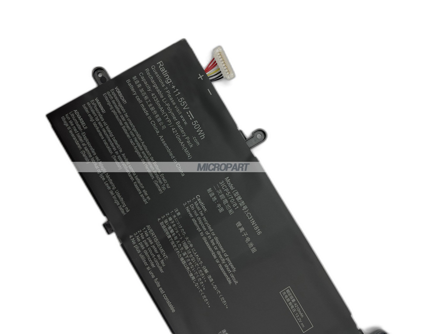 Li-Polymer C31N1816 Battery Replacement for ZenBook Flip 13 UX362FA Laptops