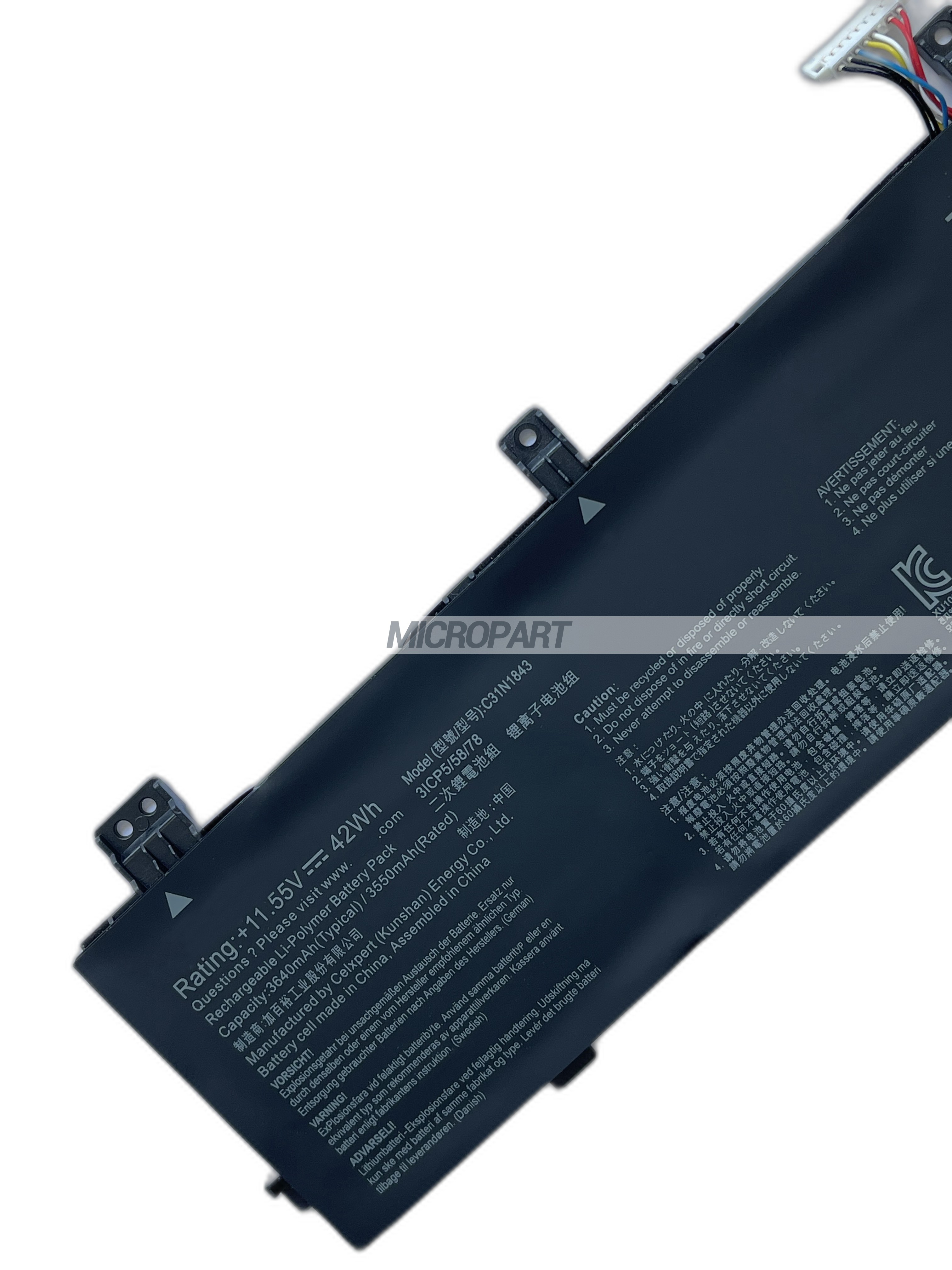 Li-Polymer C31N1843 Battery Replacement for VivoBook S14 S432FA VivoBook S15 S532FL Laptops