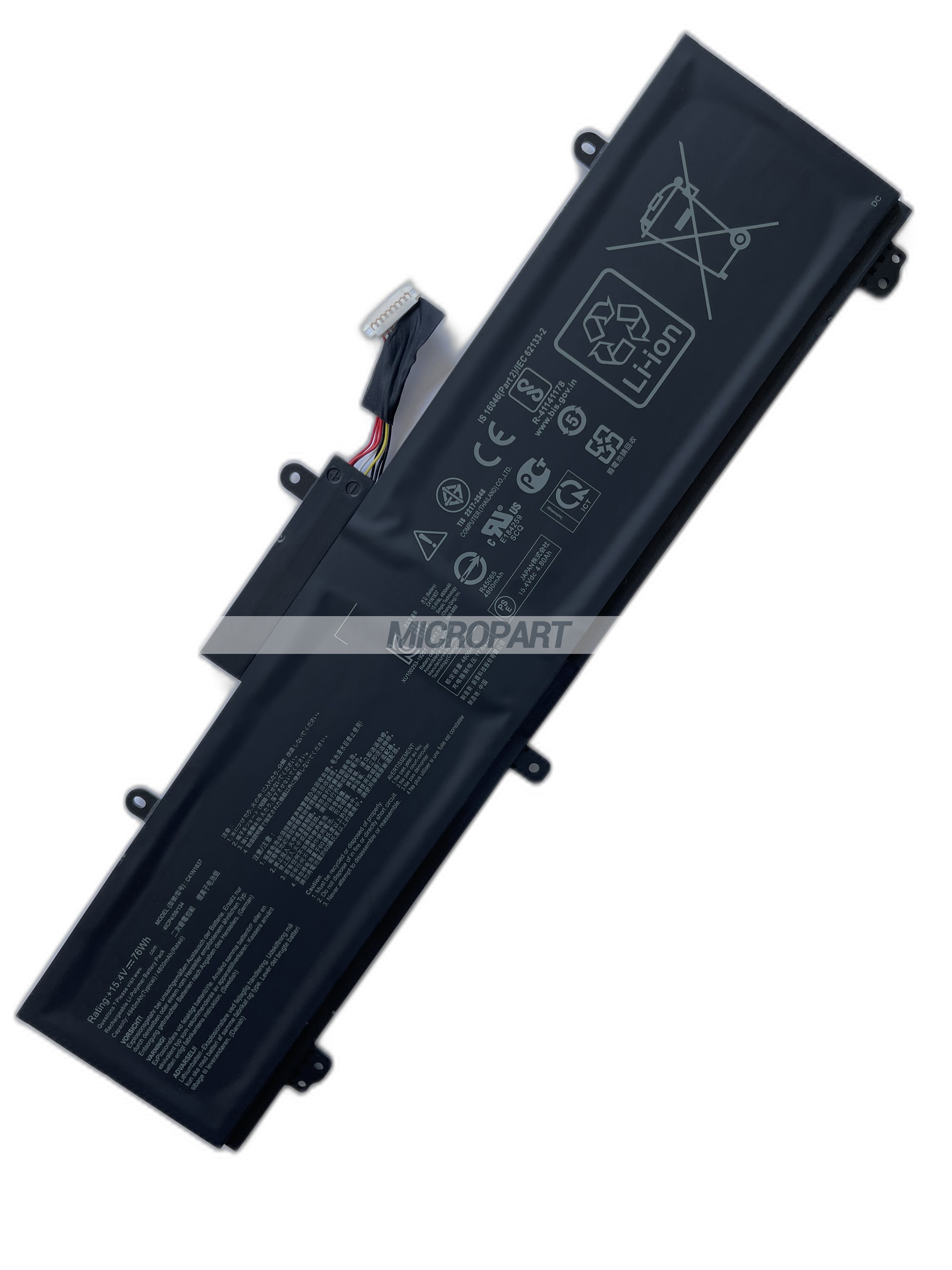 Li-Polymer C41N1837 Battery Replacement for ROG Zephyrus GA502DU GU502GU GU502GV GX502GV GX502GW Laptops