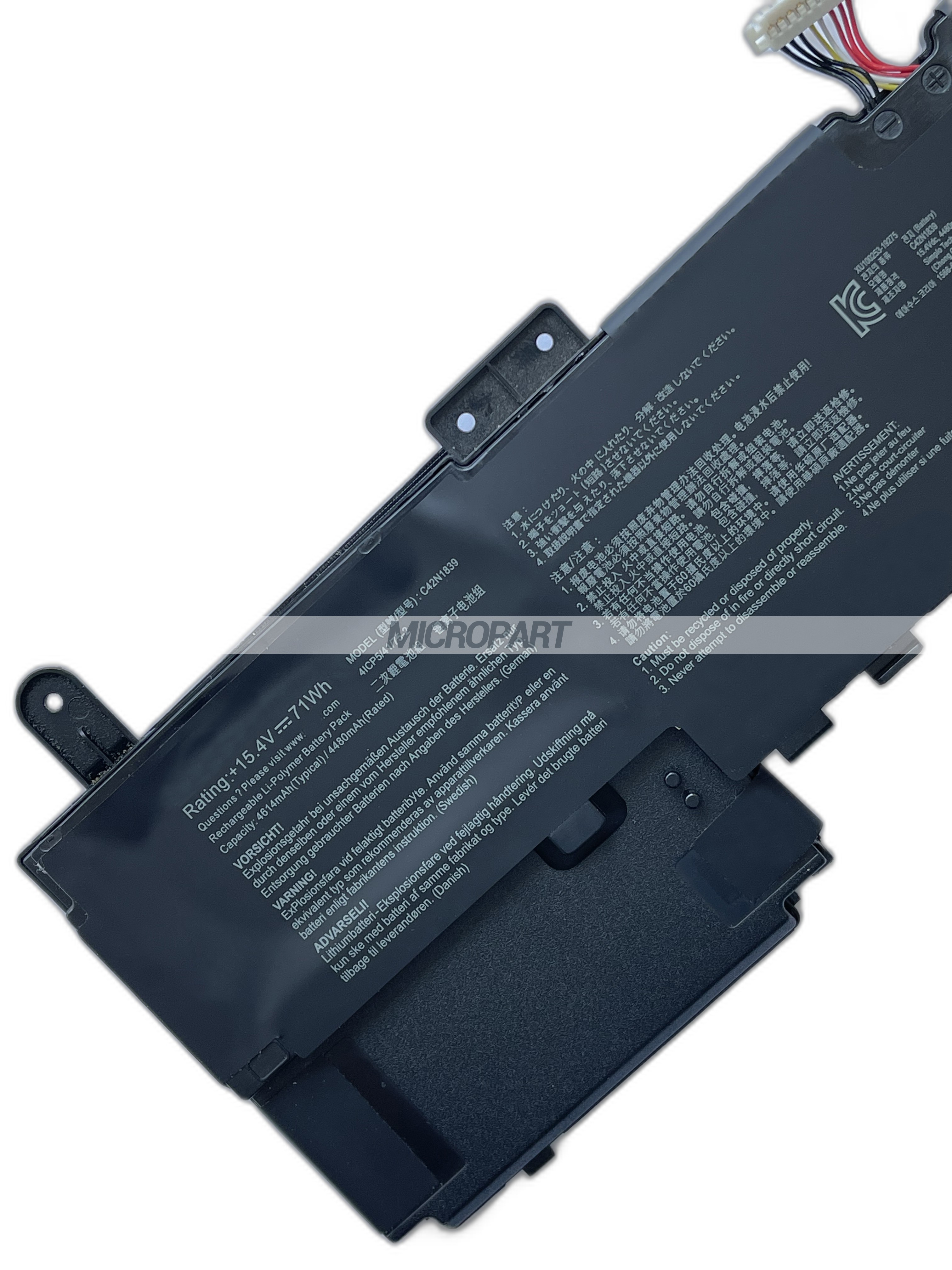Li-Polymer C42N1839 Battery Replacement for ZenBook 15 UX534FA ZenBook 15 UX534FT Laptops