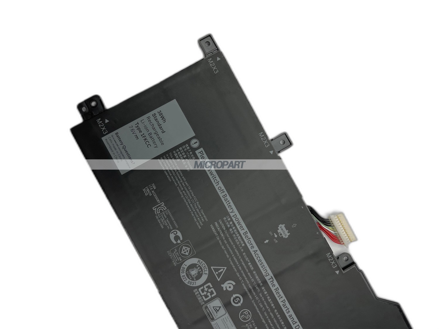 38Wh 1FKCC Replacement Laptop Battery for Latitude 7200 2-in-1 Latitude 7210 2-in-1
