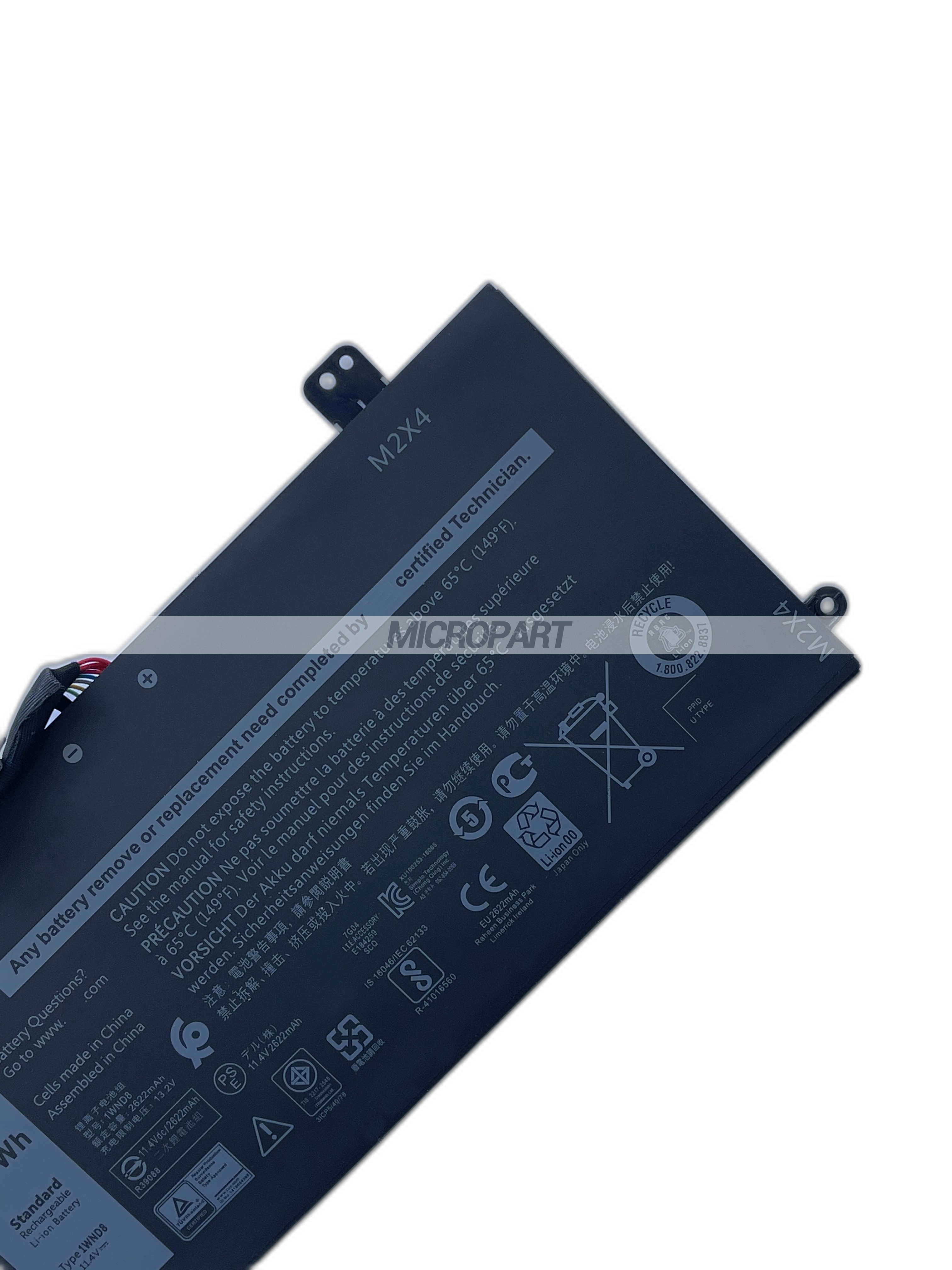 31.5Wh 1WND8 Replacement Laptop Battery for Latitude 5285 2-in-1 Latitude 5290 2-in-1