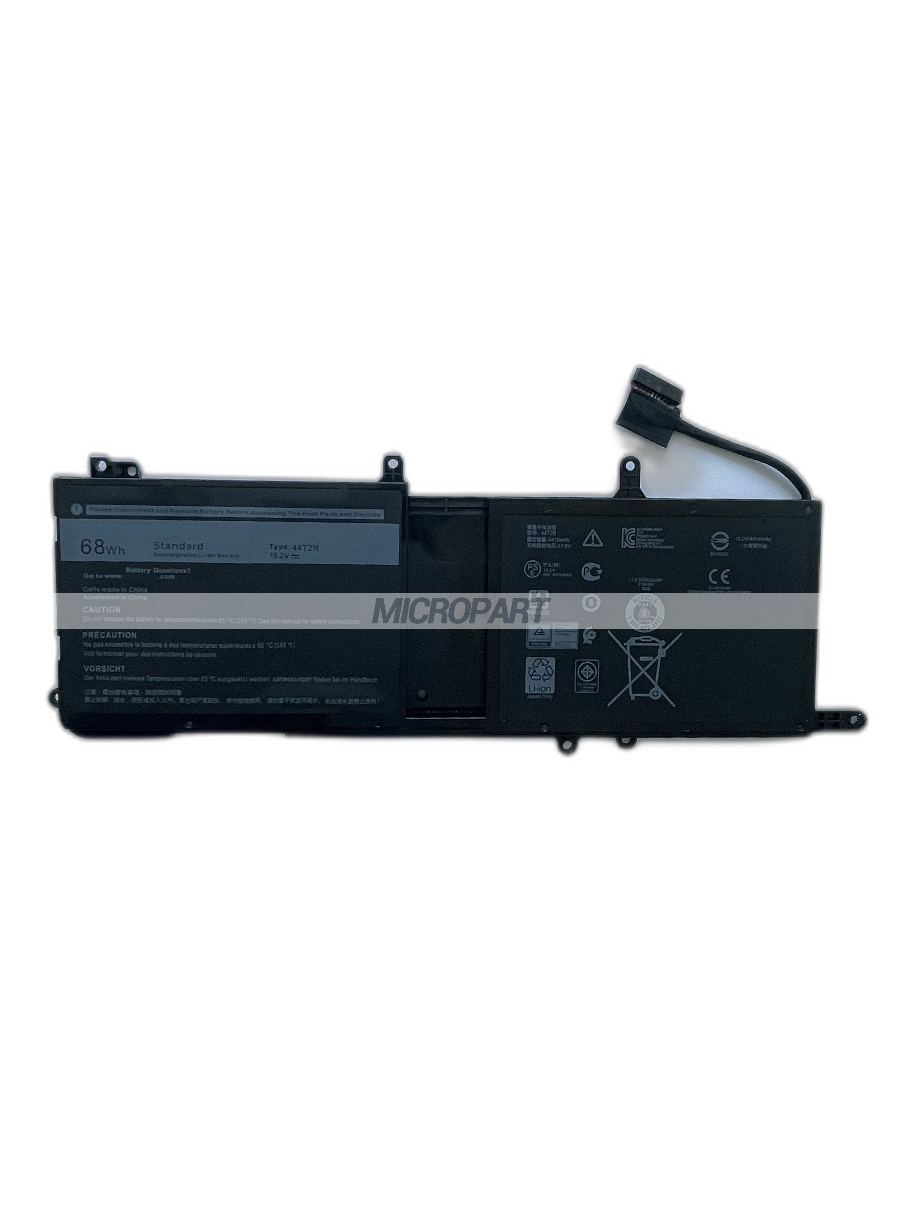 68Wh 44T2R Replacement Laptop Battery for Alienware 15 R3 R4 Alienware 17 R4 R5