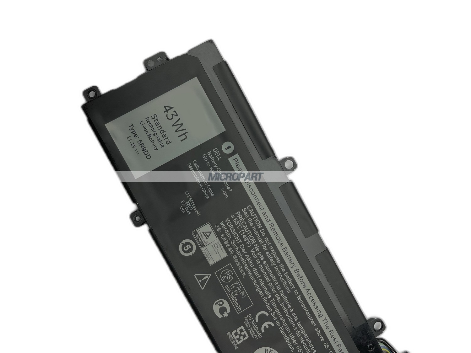 43Wh 5R9DD Replacement Laptop Battery for Chromebook 11 3120