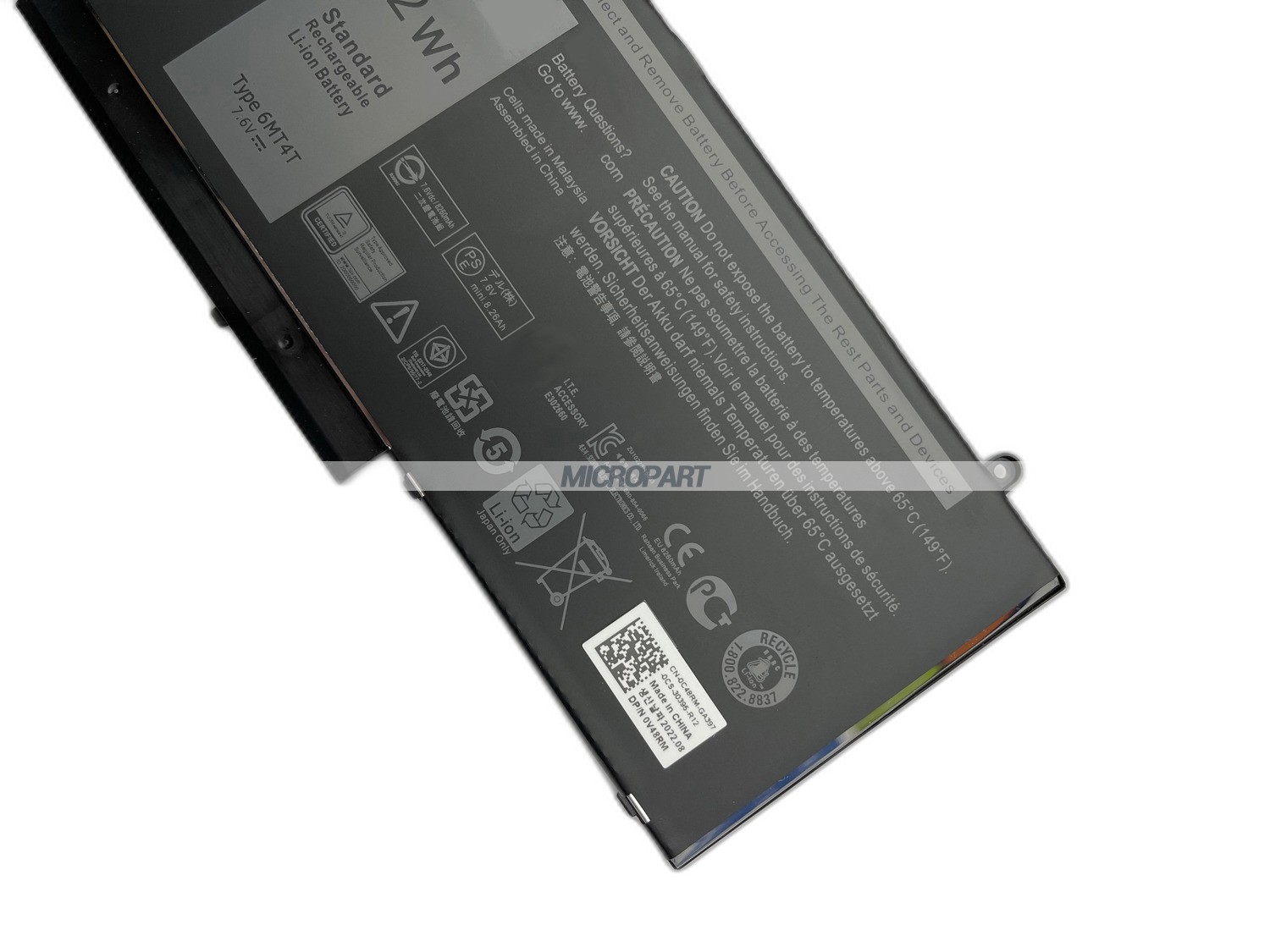 62Wh 6MT4T Replacement Laptop Battery for Latitude E5450 Latitude E5470 Latitude E5550