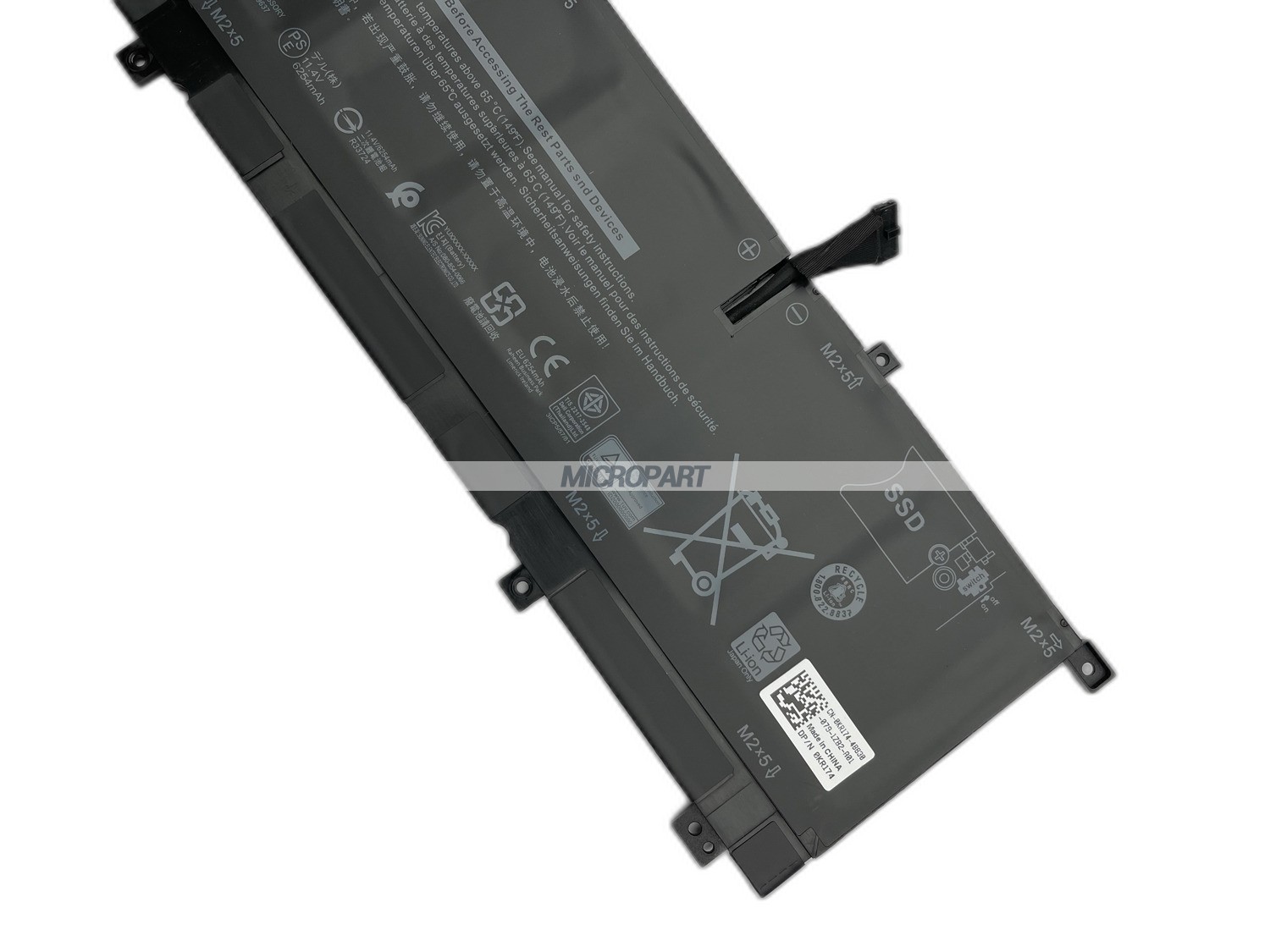75Wh 8N0T7 Replacement Laptop Battery for XPS 15 9575