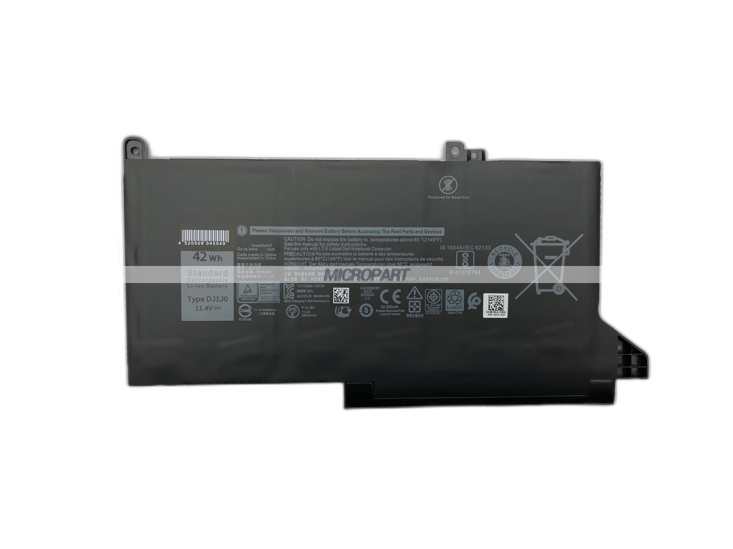 42Wh DJ1J0 Replacement Laptop Battery for Latitude 7280 7290 7380 7390 7480 7490