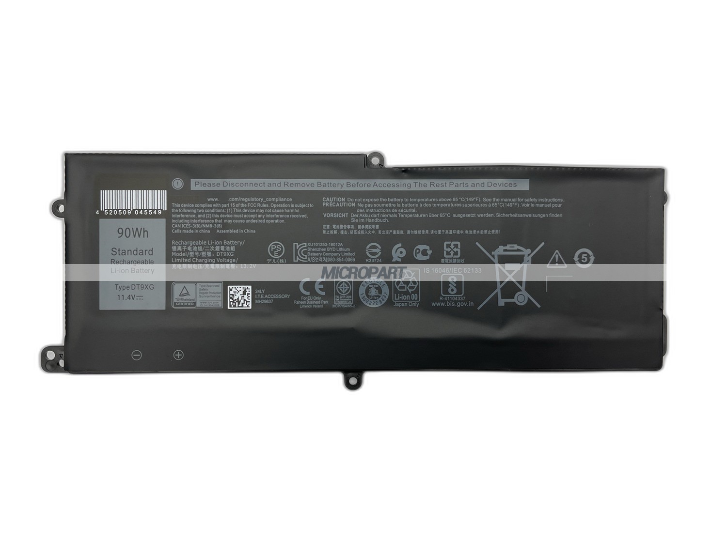 90Wh DT9XG Replacement Laptop Battery for Alienware Area-51m