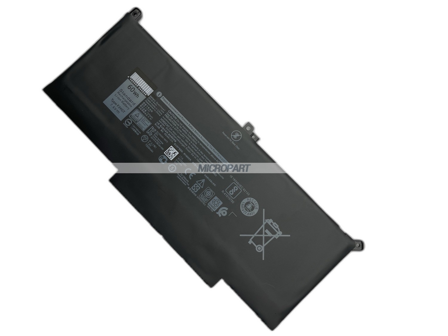 60Wh F3YGT Replacement Laptop Battery for Latitude 12 7280 7290 Latitude 13 7380 7390 Latitude 14 7480 7490