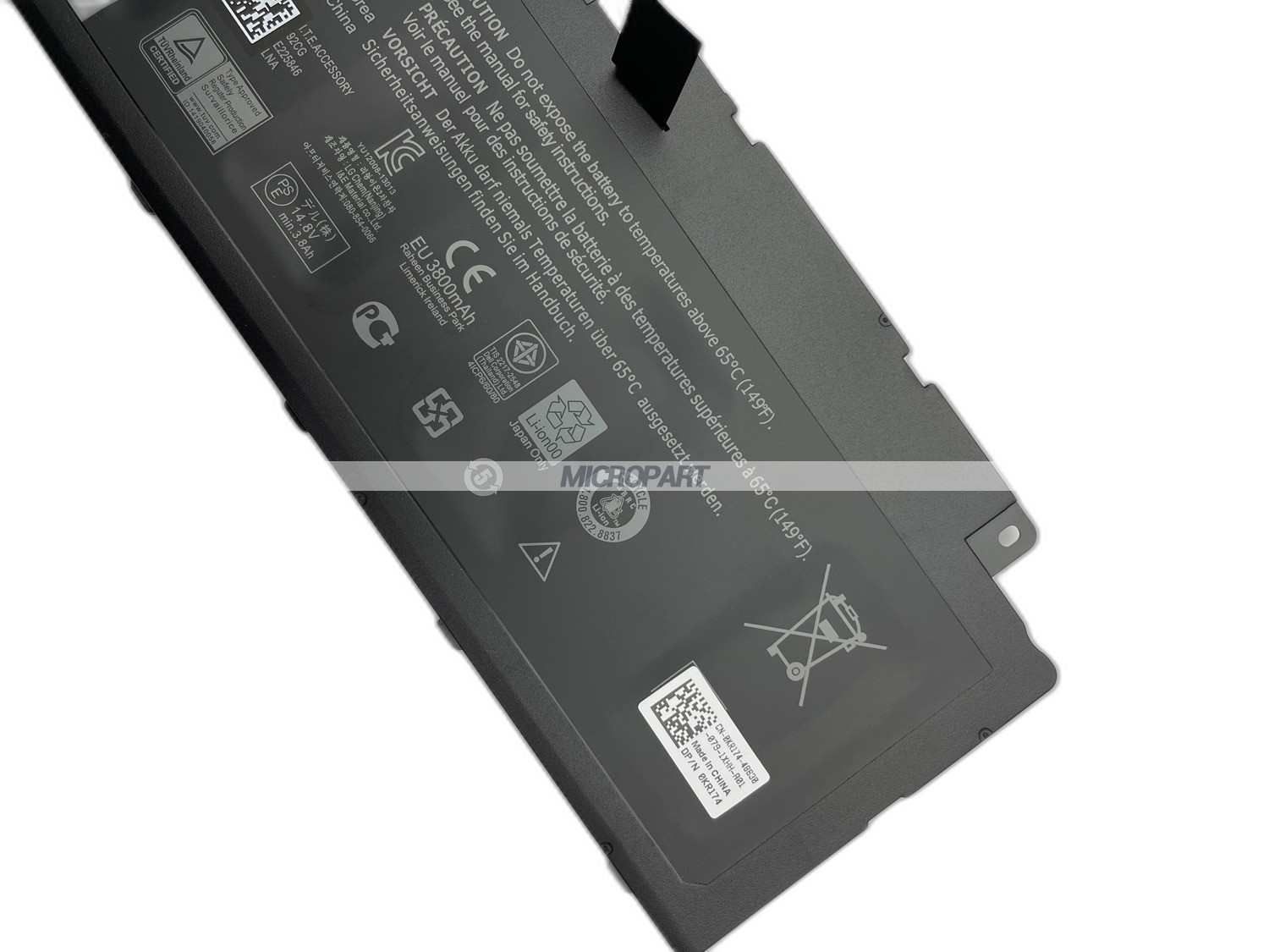 58Wh F7HVR Replacement Laptop Battery for Inspiron 14 7437 Inspiron 15 7537 Insprion 17 7737 7746