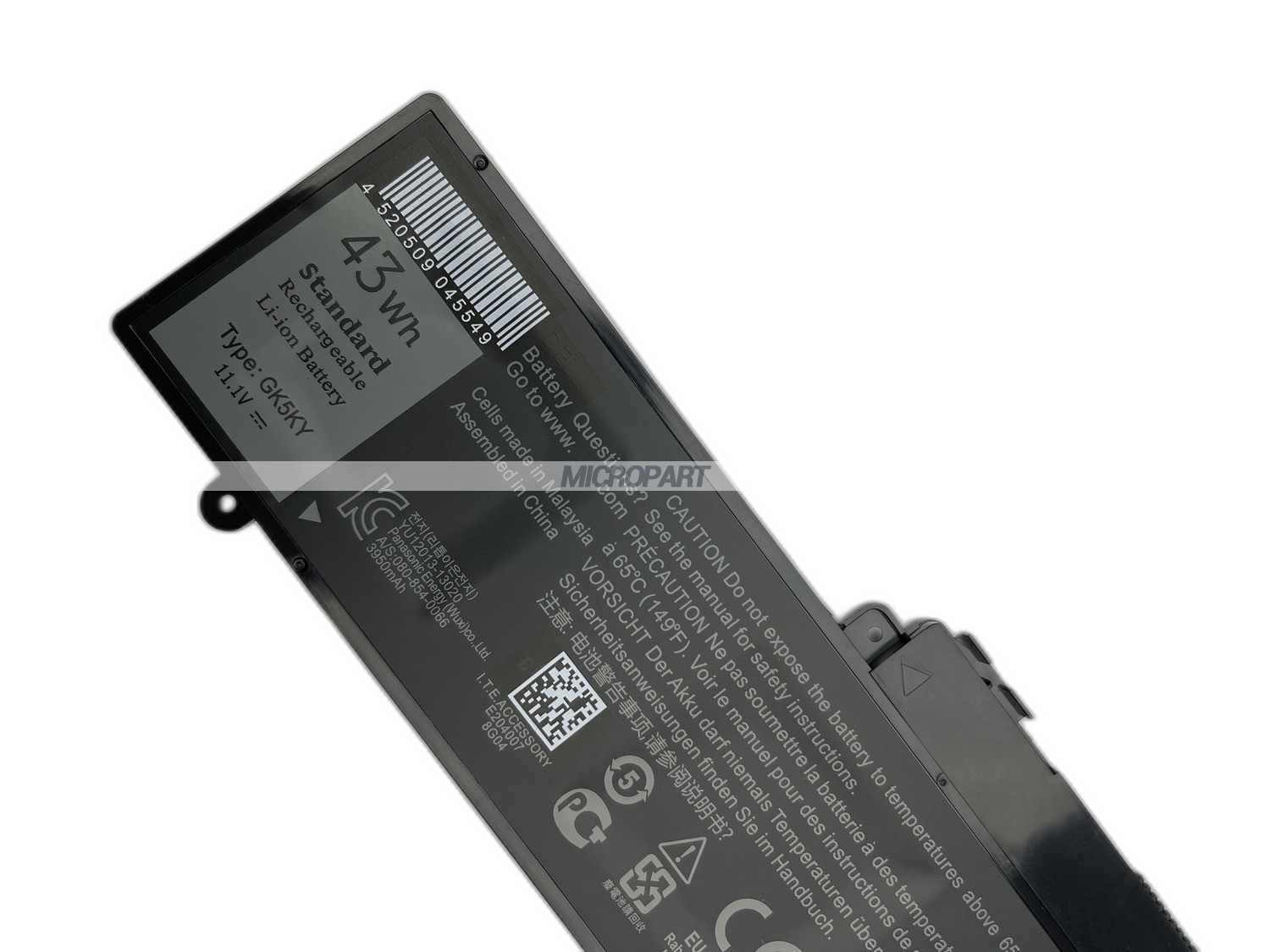 43Wh GK5KY Replacement Laptop Battery for Inspiron 11 3147 3148 3152 3153 3157 Inspiron 13 7353 7352 7347 7348 7359 Inspiron 15 7558 7568