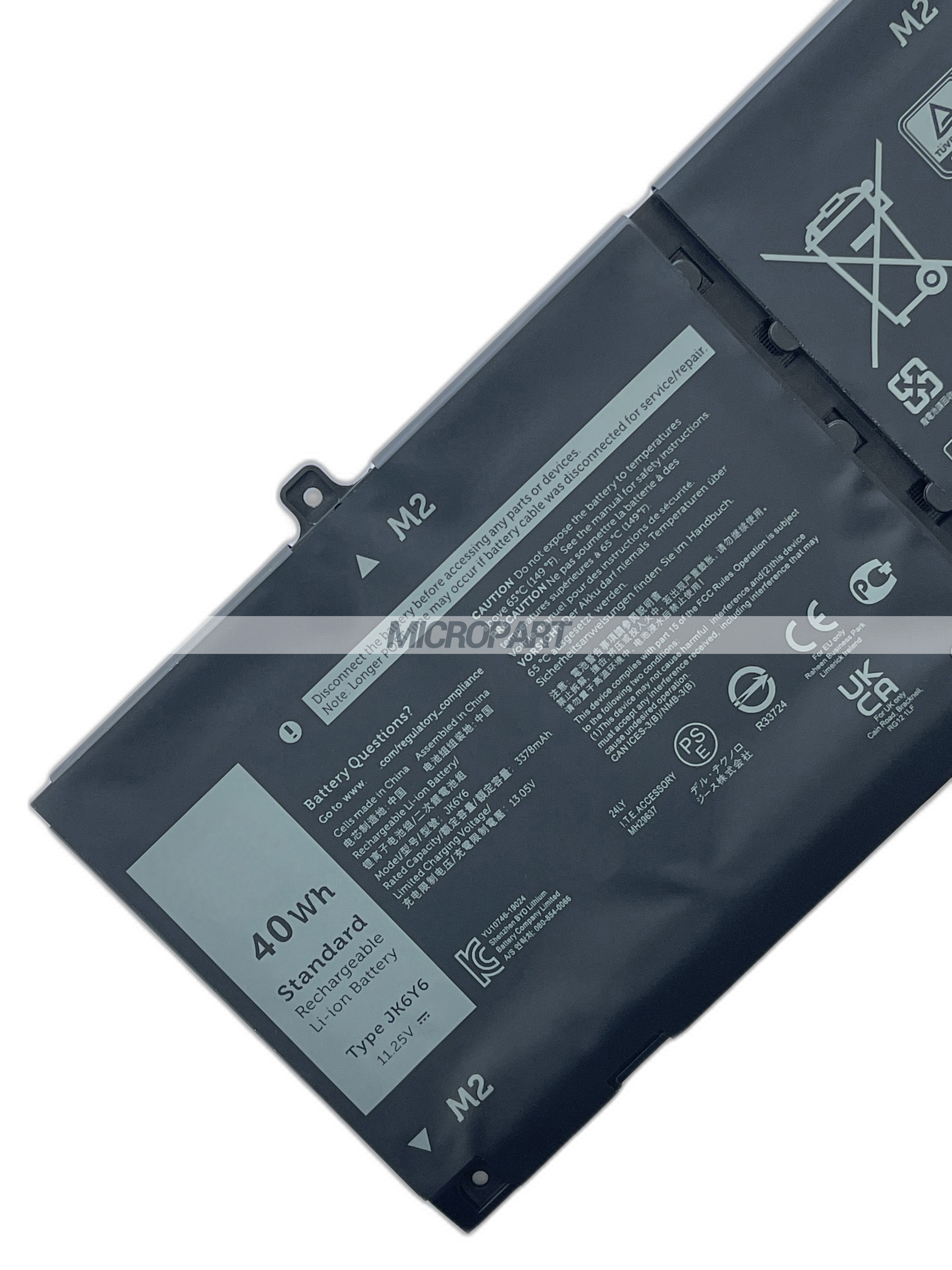 40Wh JK6Y6 Replacement Laptop Battery for Inspiron 13 5301 Inspiron 14 5406 2-in-1 Latitude 15 3510 Vostro 14 5402