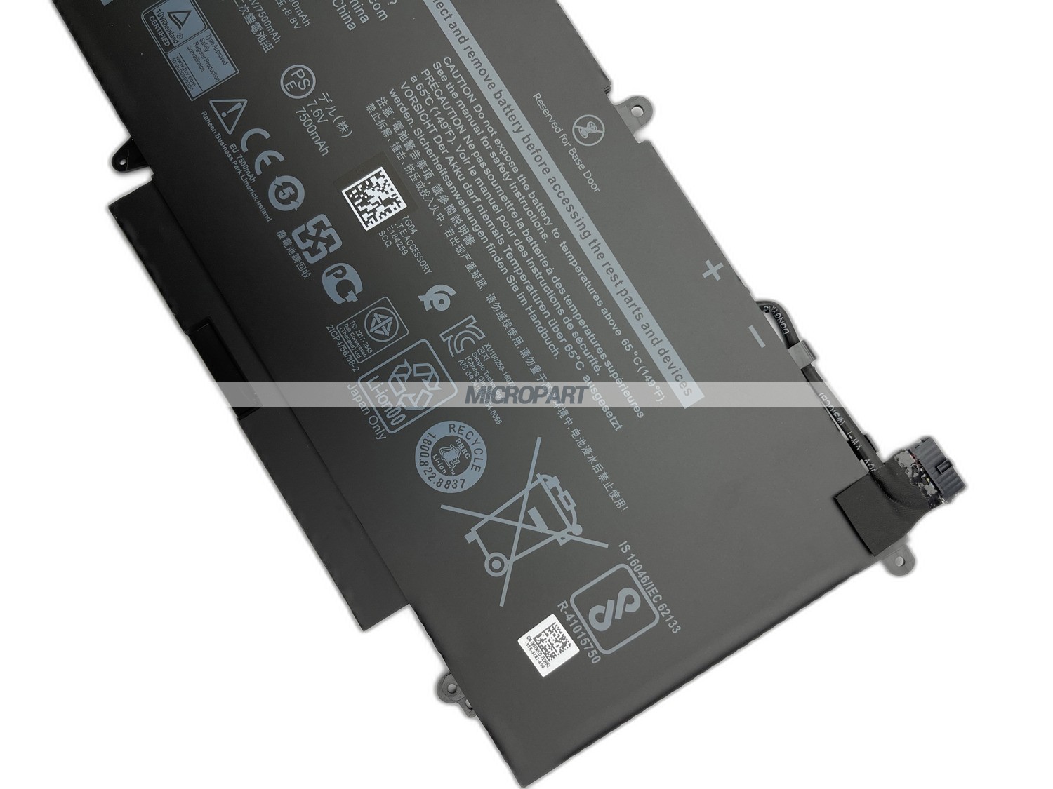 60Wh K5XWW Replacement Laptop Battery for Latitude 12 5289 Latitude 13 7389 Latitude 13 7390