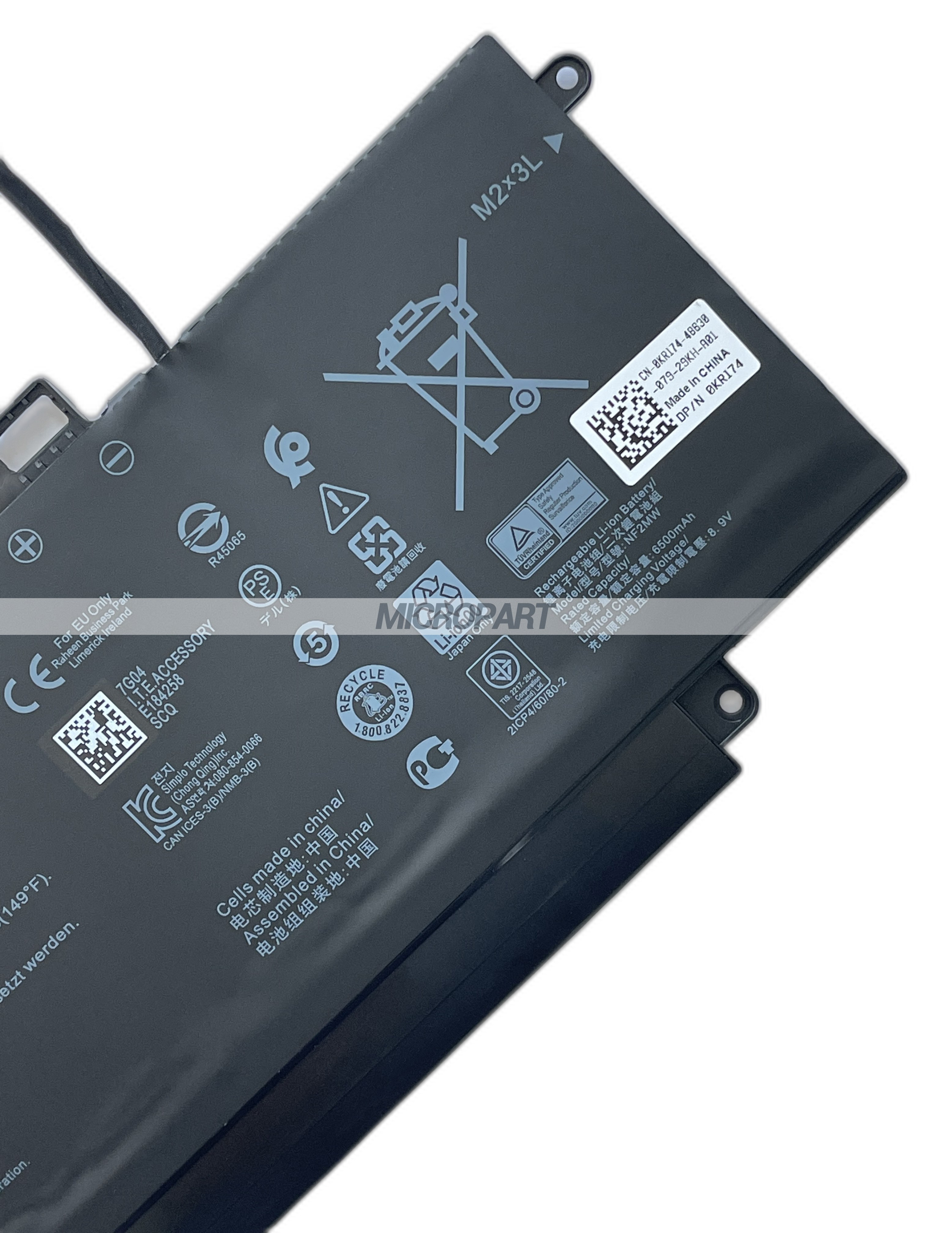 52Wh NF2MW Replacement Laptop Battery for Latitude 14 7260 7270 7400 9410 Latitude 14 7400 9410 2-in-1