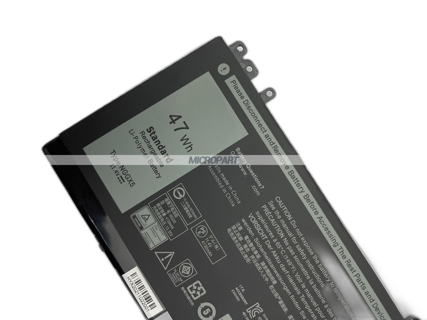 47Wh NGGX5 Replacement Laptop Battery for Latitude E5270 Latitude E5470 Latitude E5570