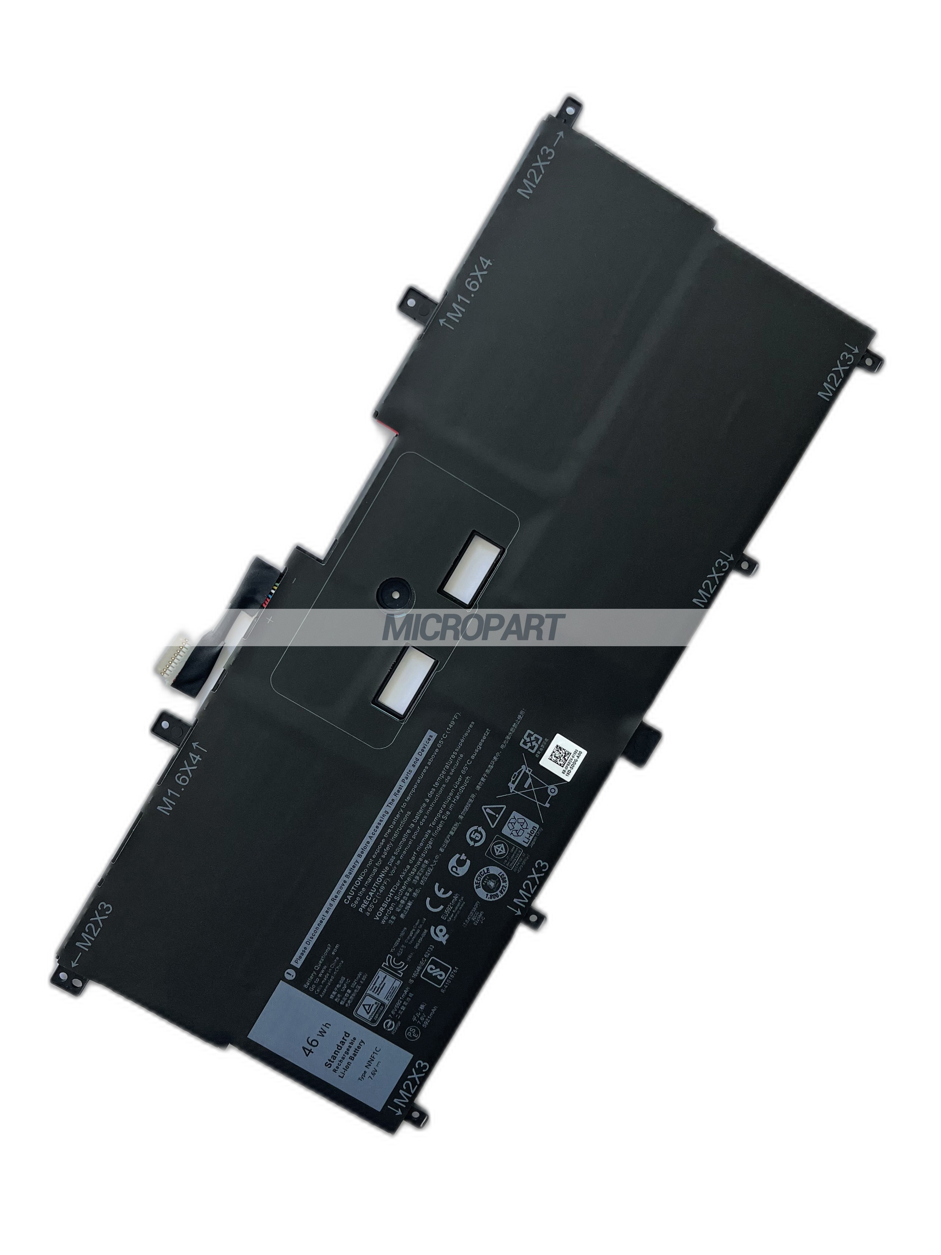 NNF1C Laptop Battery Replacement for Dell XPS 13 9365 2-in-1 46Wh