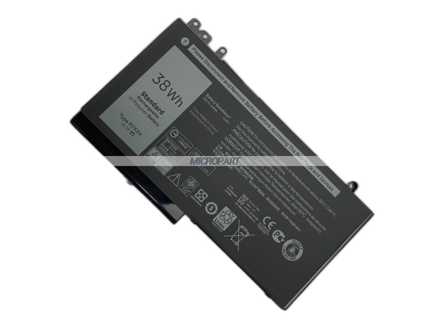 38Wh RYXXH Replacement Laptop Battery for Latitude 12 5000 E5250 E5270 Latitude 3150 3160 E5250 E5450 E5550