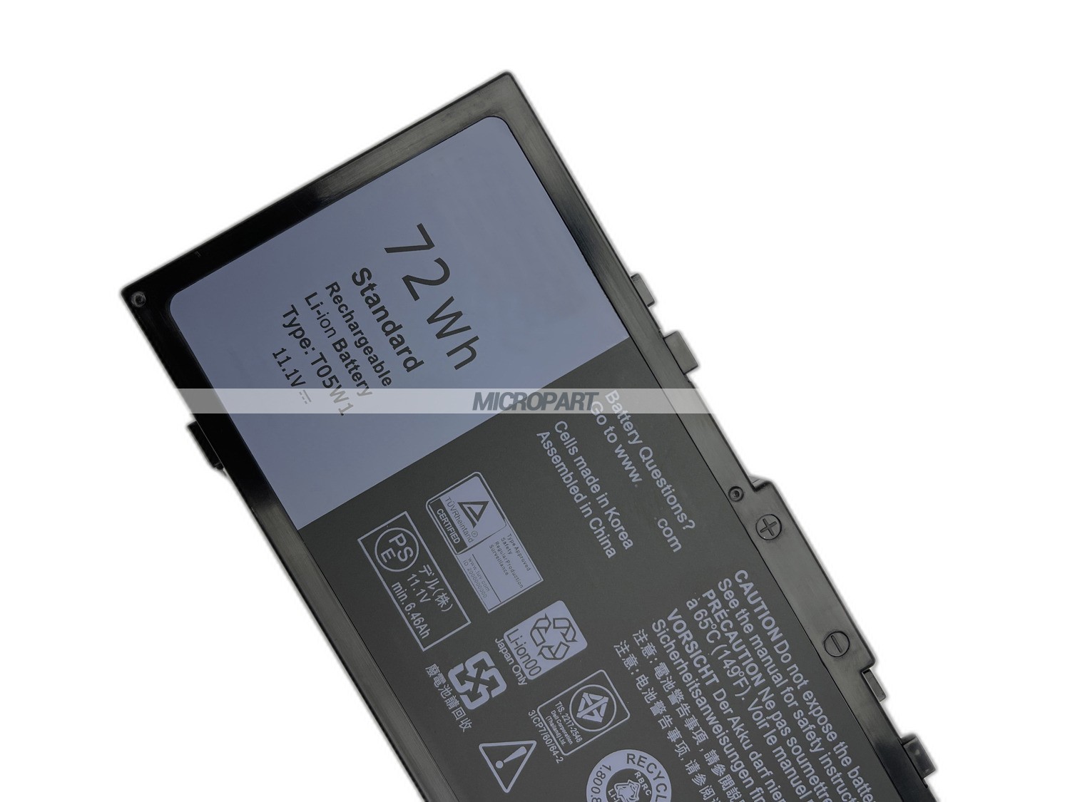 72Wh T05W1 Replacement Laptop Battery for Precision 15 7510 7520 Precision 17 7710 7720