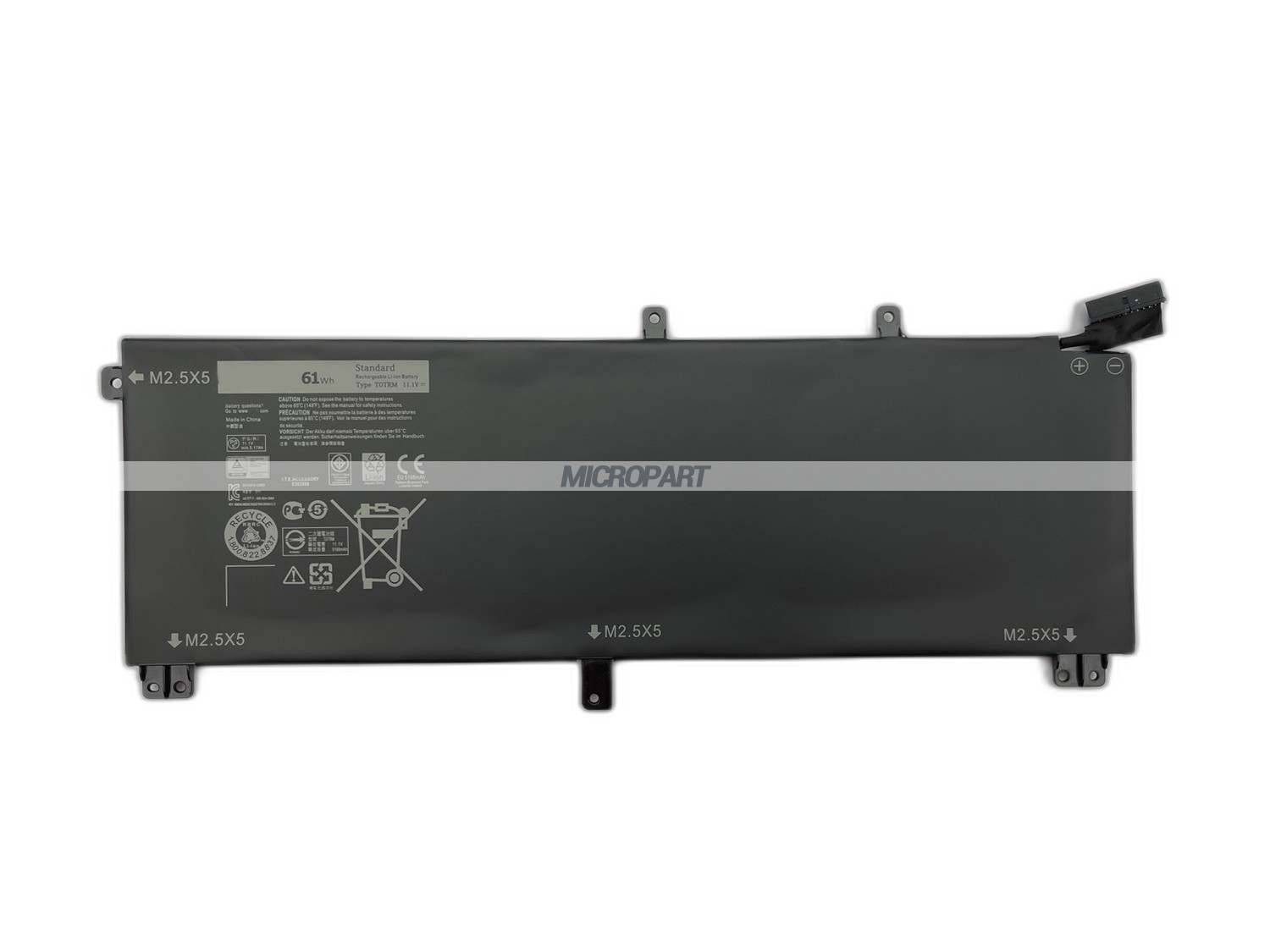 61Wh T0TRM Replacement Laptop Battery for Precision M2800 Precision M3800 XPS 15 9530