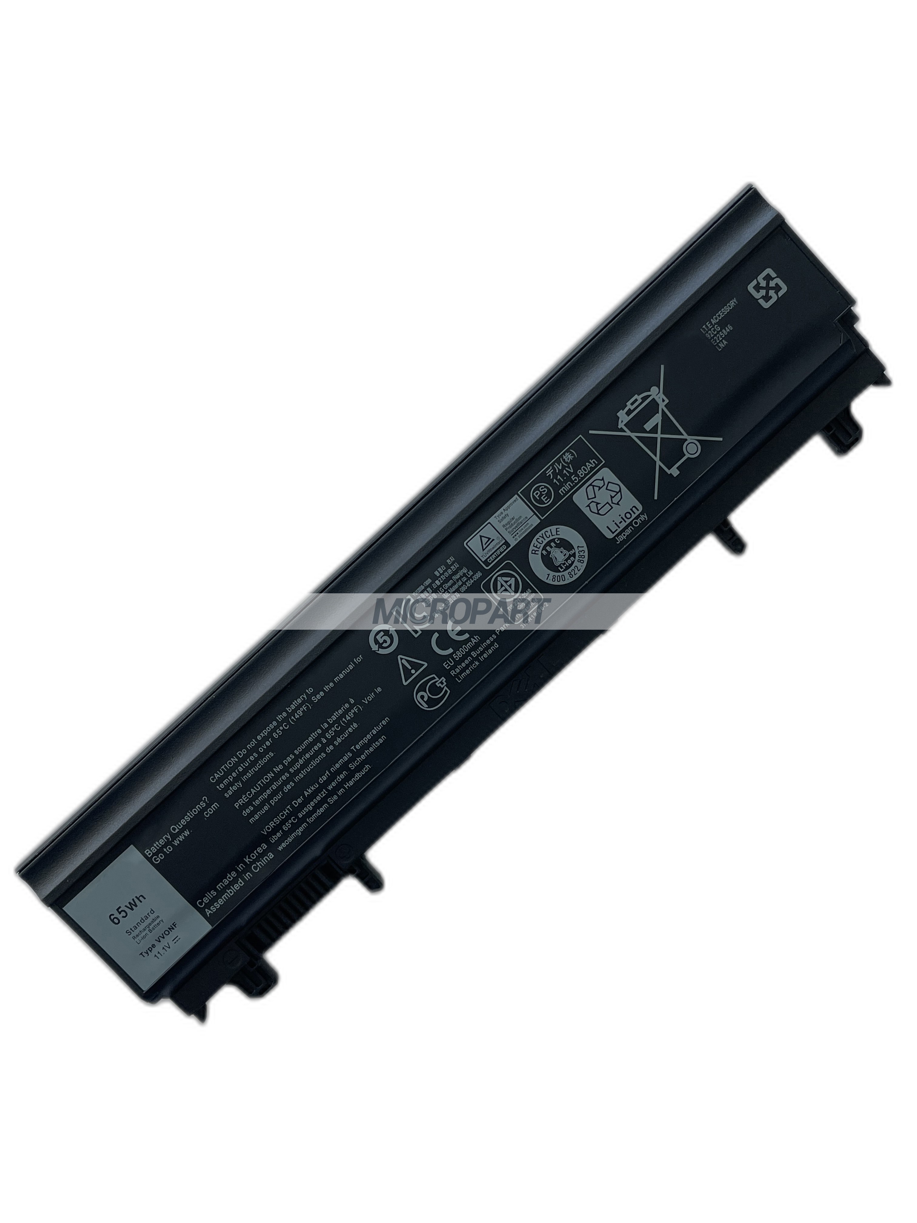 65Wh VV0NF Replacement Laptop Battery for Latitude E5440 Latitude E5540