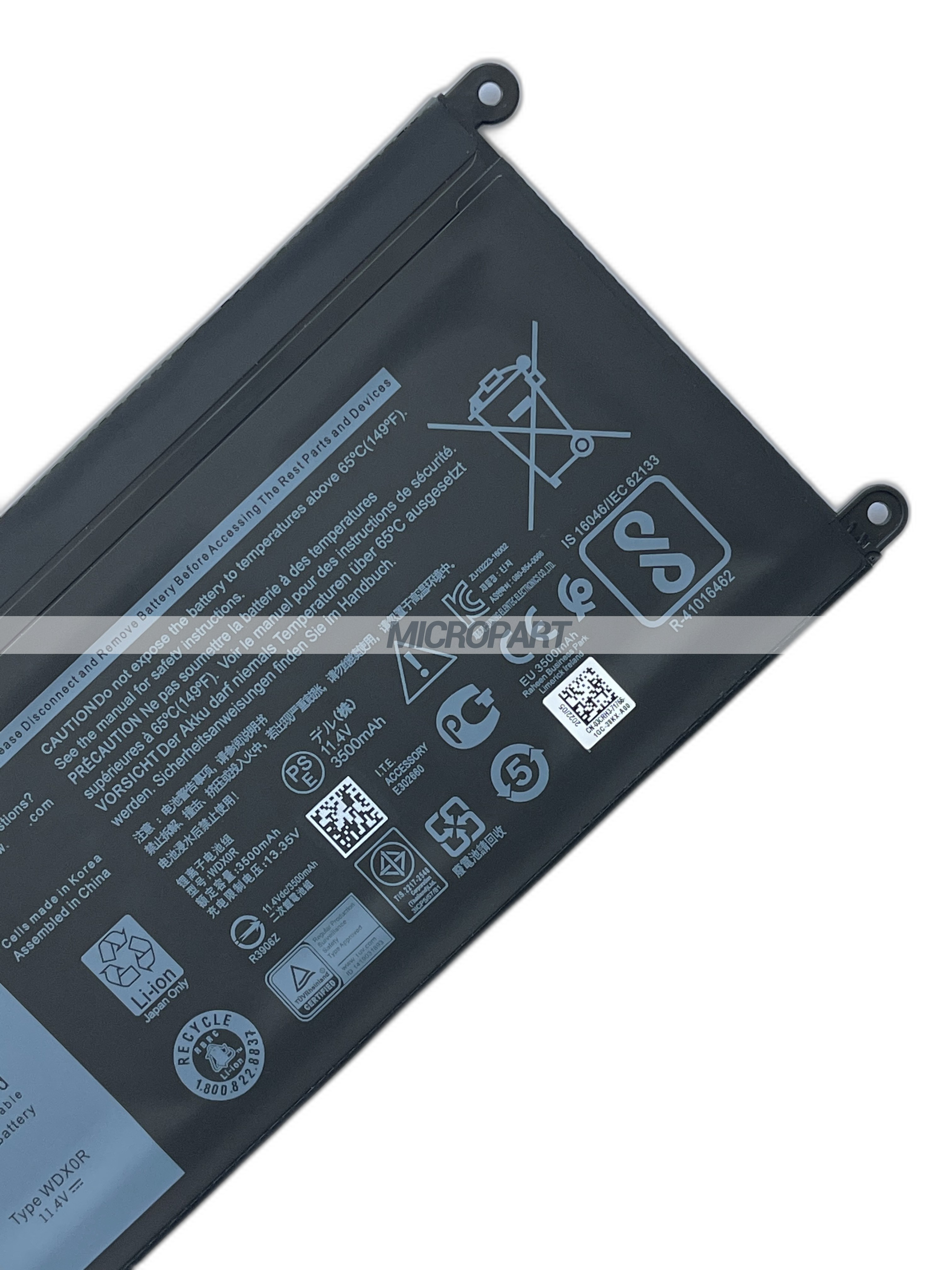 42Wh WDX0R Replacement Laptop Battery for Inspiron 13 7368 7378 Inspiron 15 7560 7569 Inspiron 17 5765 5767