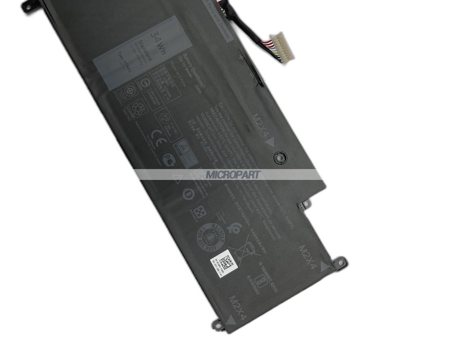 34Wh XCNR3 Replacement Laptop Battery for Latitude 13 7370