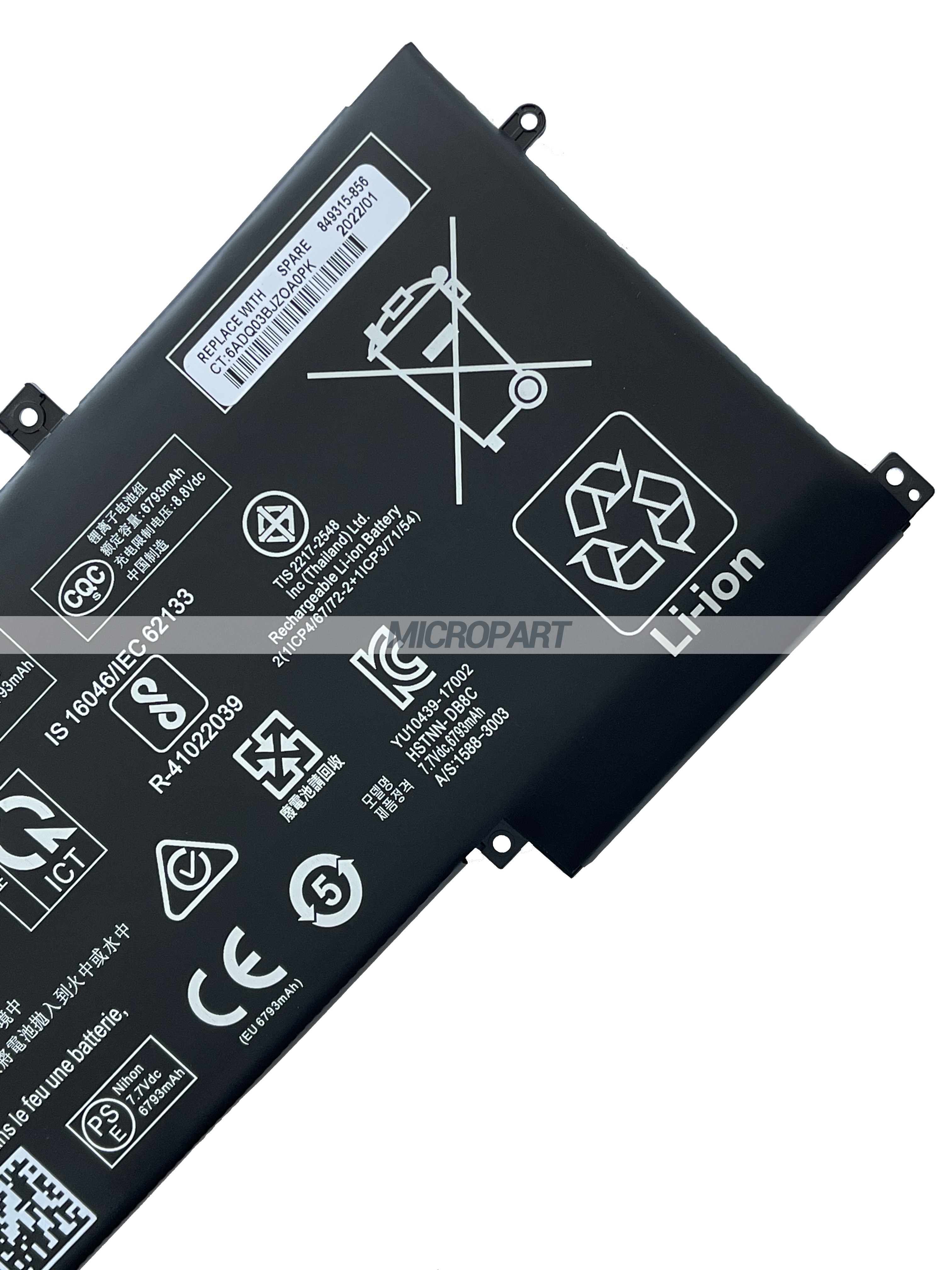 AB06XL 921408-2C1 HSTNN-DB8C Laptop Battery Replacement for Envy 13