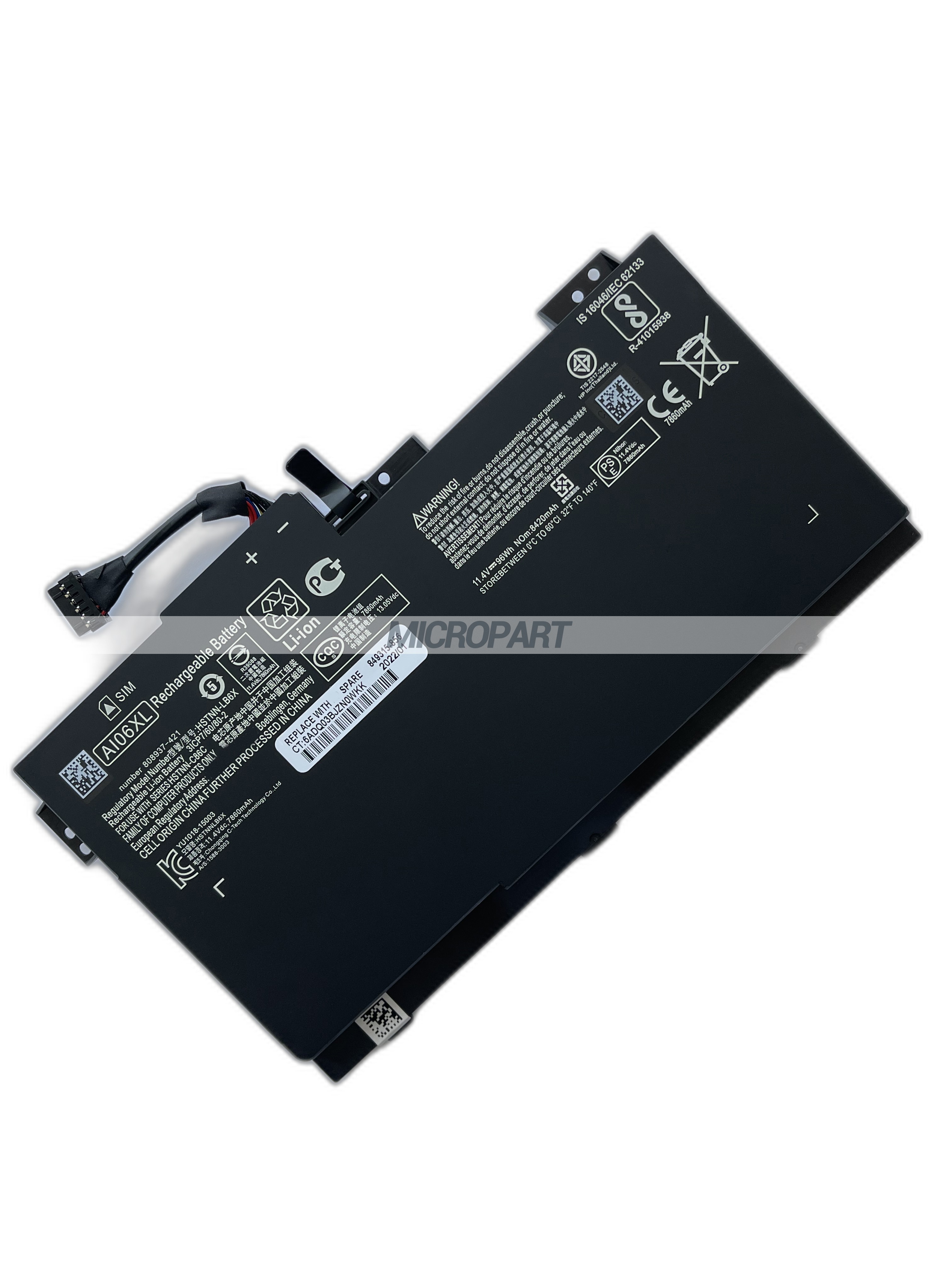 AI06XL 808397-421 HSTNN-C86C Laptop Battery Replacement for ZBook 17 G3 Series