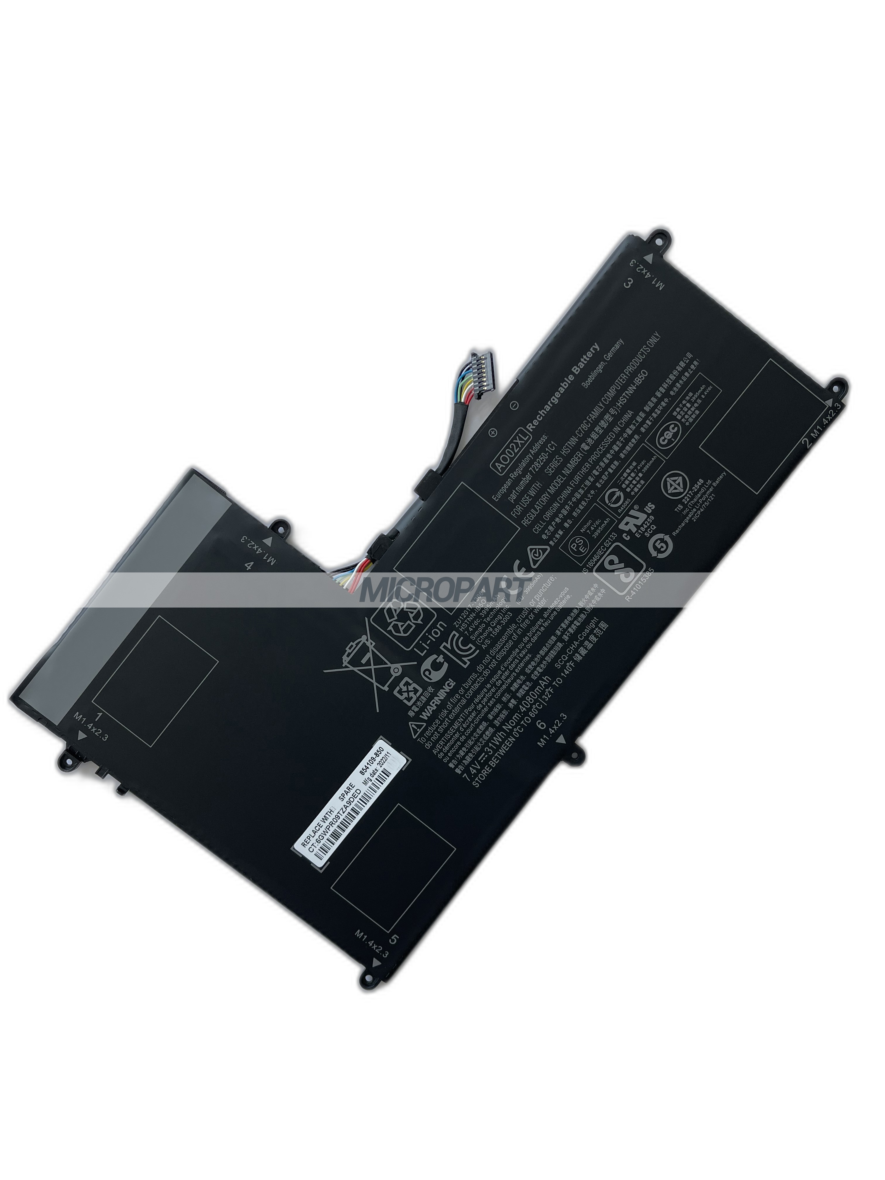 AO02XL 728250-1C1 HSTNN-LB5O Laptop Battery Replacement for ElitePad 1000 ElitePad 1000 G2