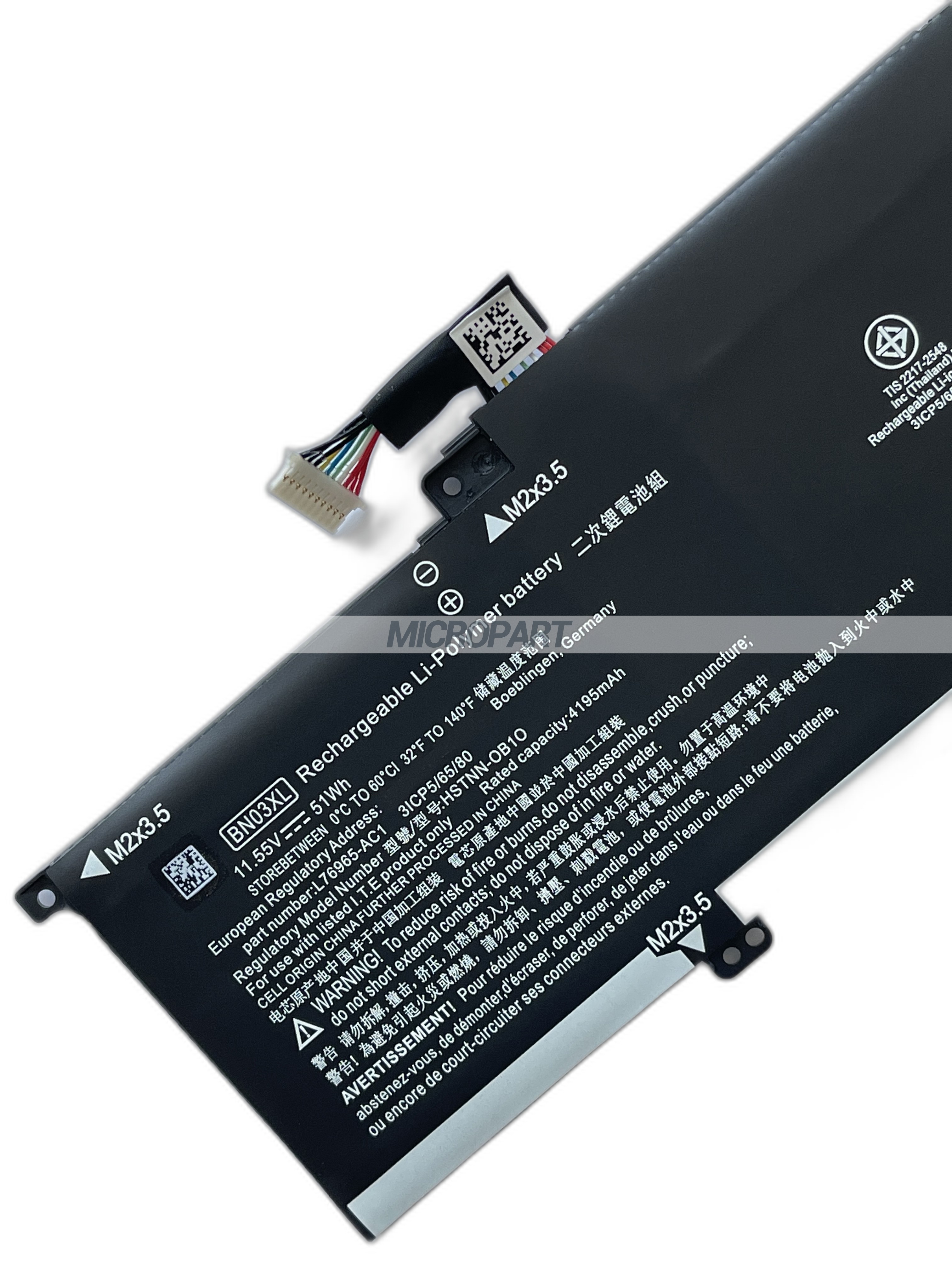 BN03XL L76965-AC1 HSTNN-OB1O Laptop Battery Replacement for Envy x360 13.3 inch