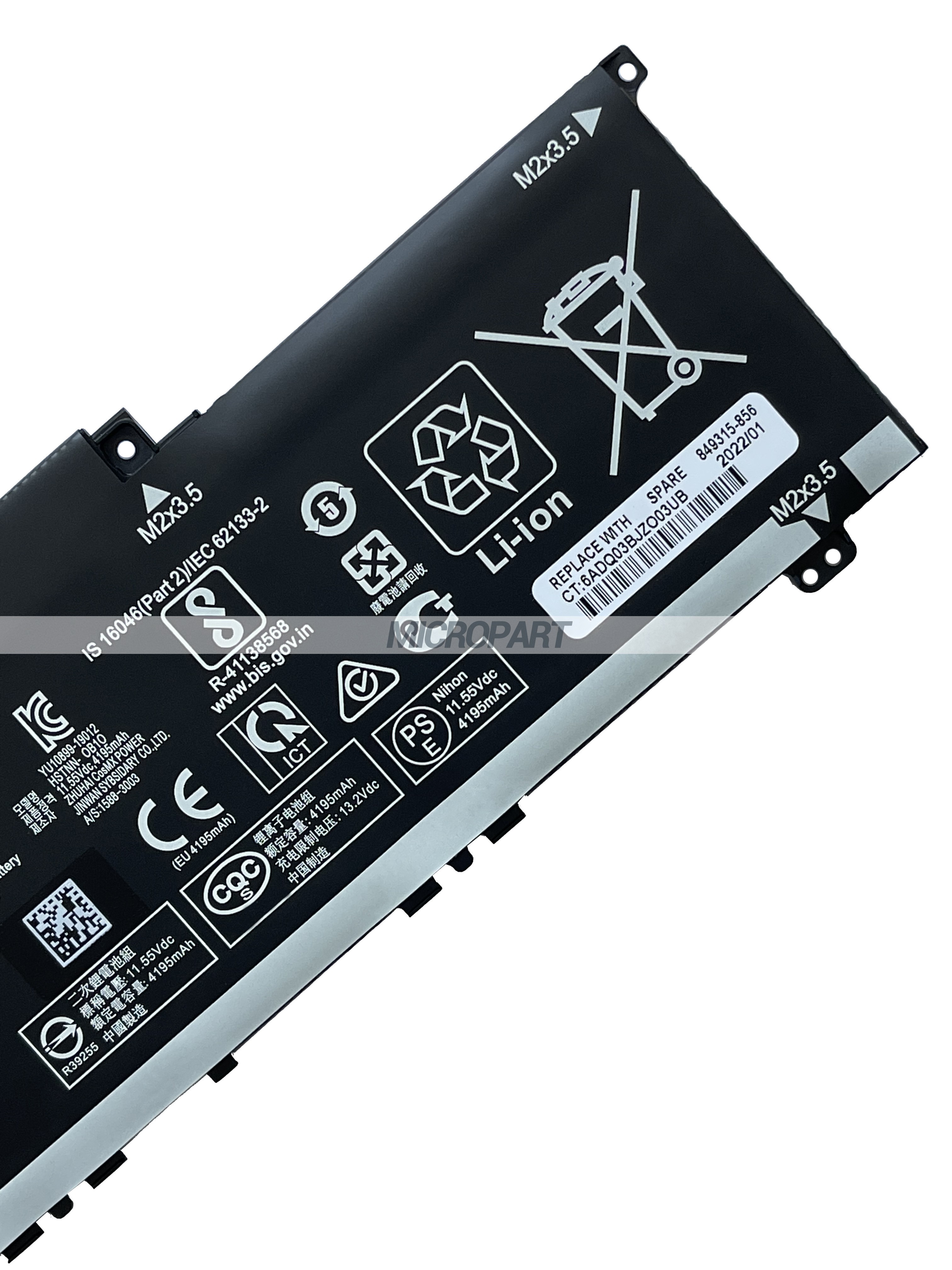 BN03XL L76965-AC1 HSTNN-OB1O Laptop Battery Replacement for Envy x360 13.3 inch