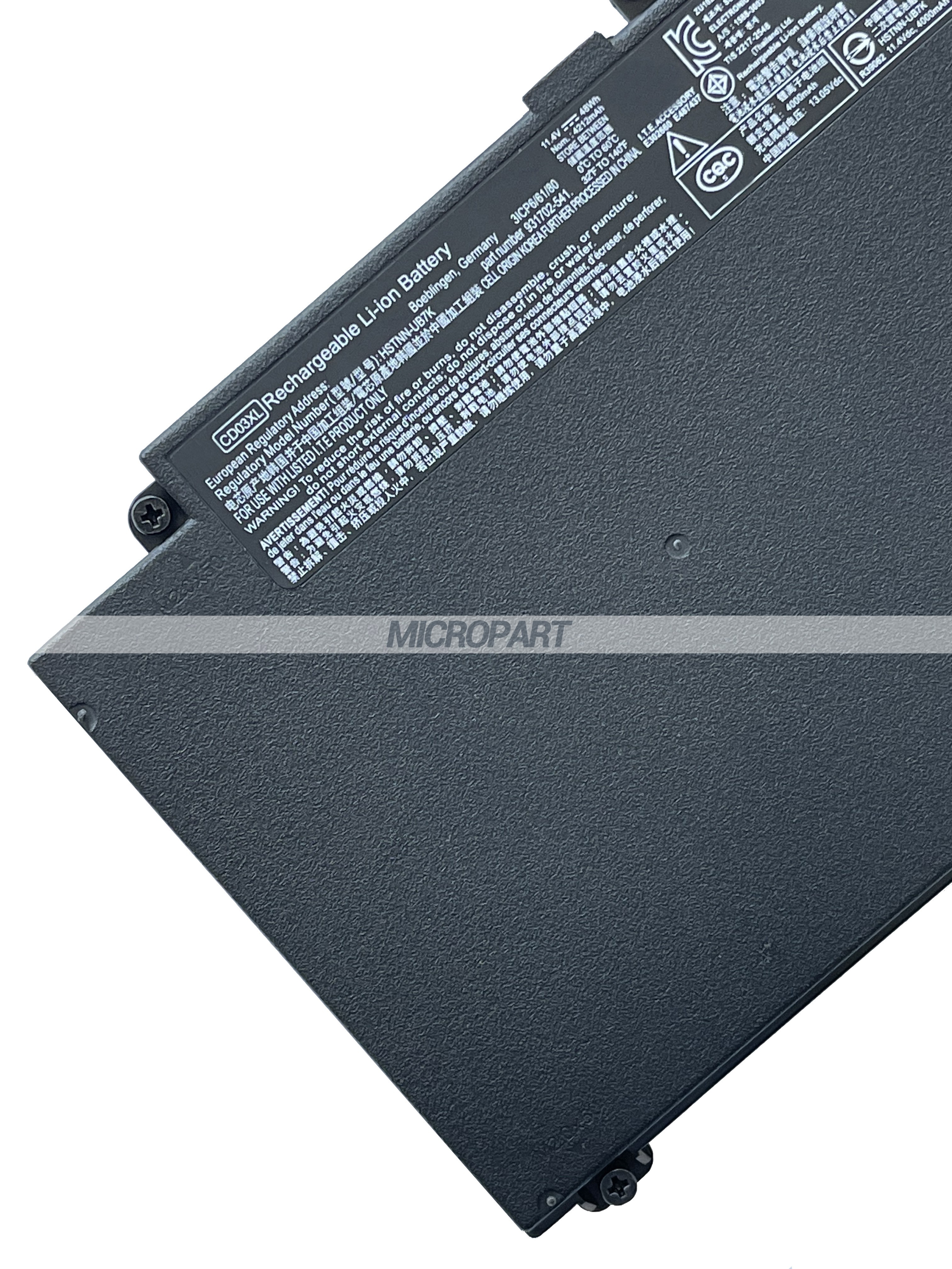 CD03XL 931702-541 HSTNN-UB7K Laptop Battery Replacement for ProBook 645 G4 ProBook 650 G4