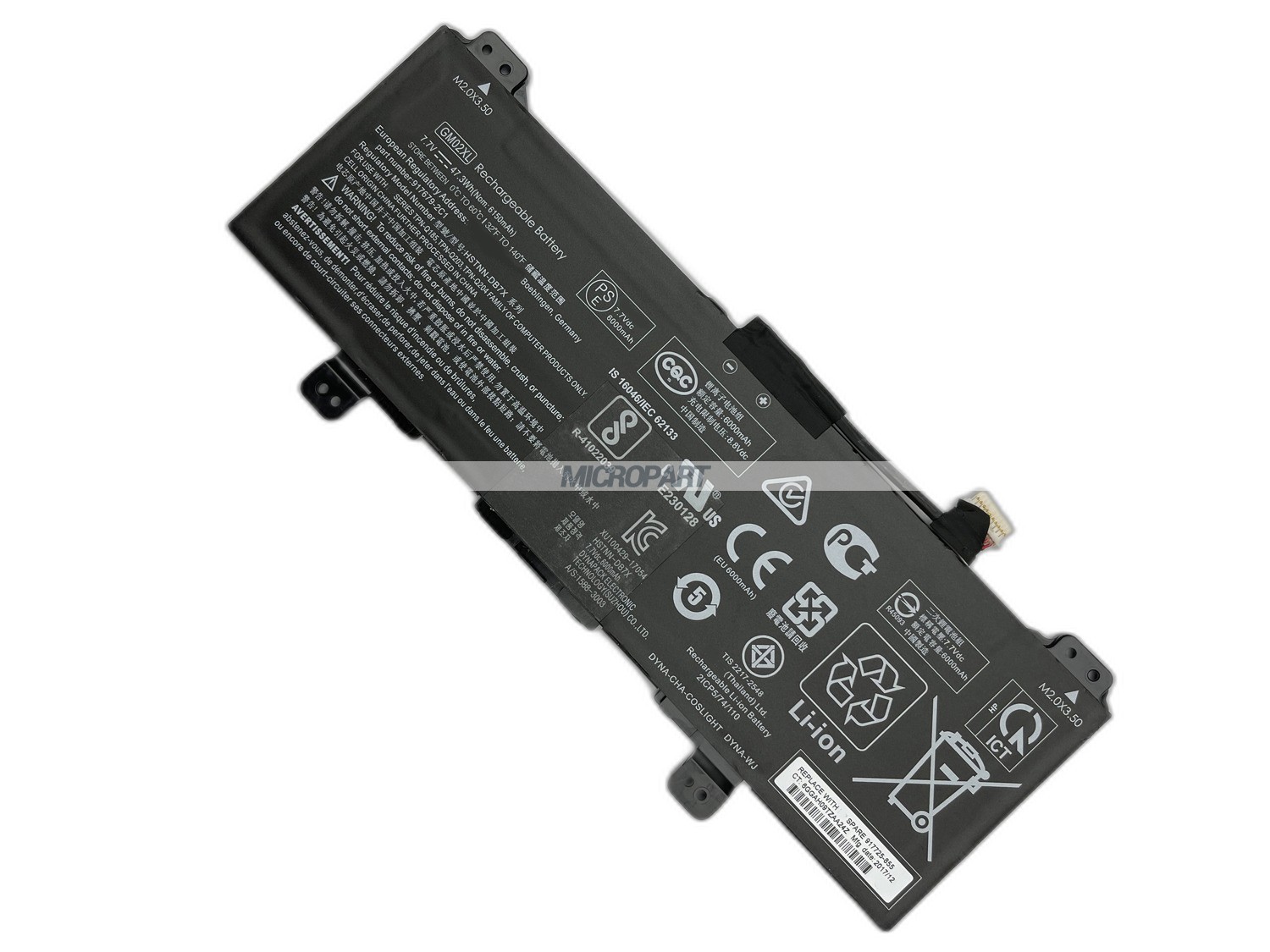 GM02XL 917679-2C1 HSTNN-DB7X TPN-Q185 Laptop Battery Replacement for ChromeBook 11 G6 EE ChromeBook 14 G5 ChromeBook x360 11 G1 EE
