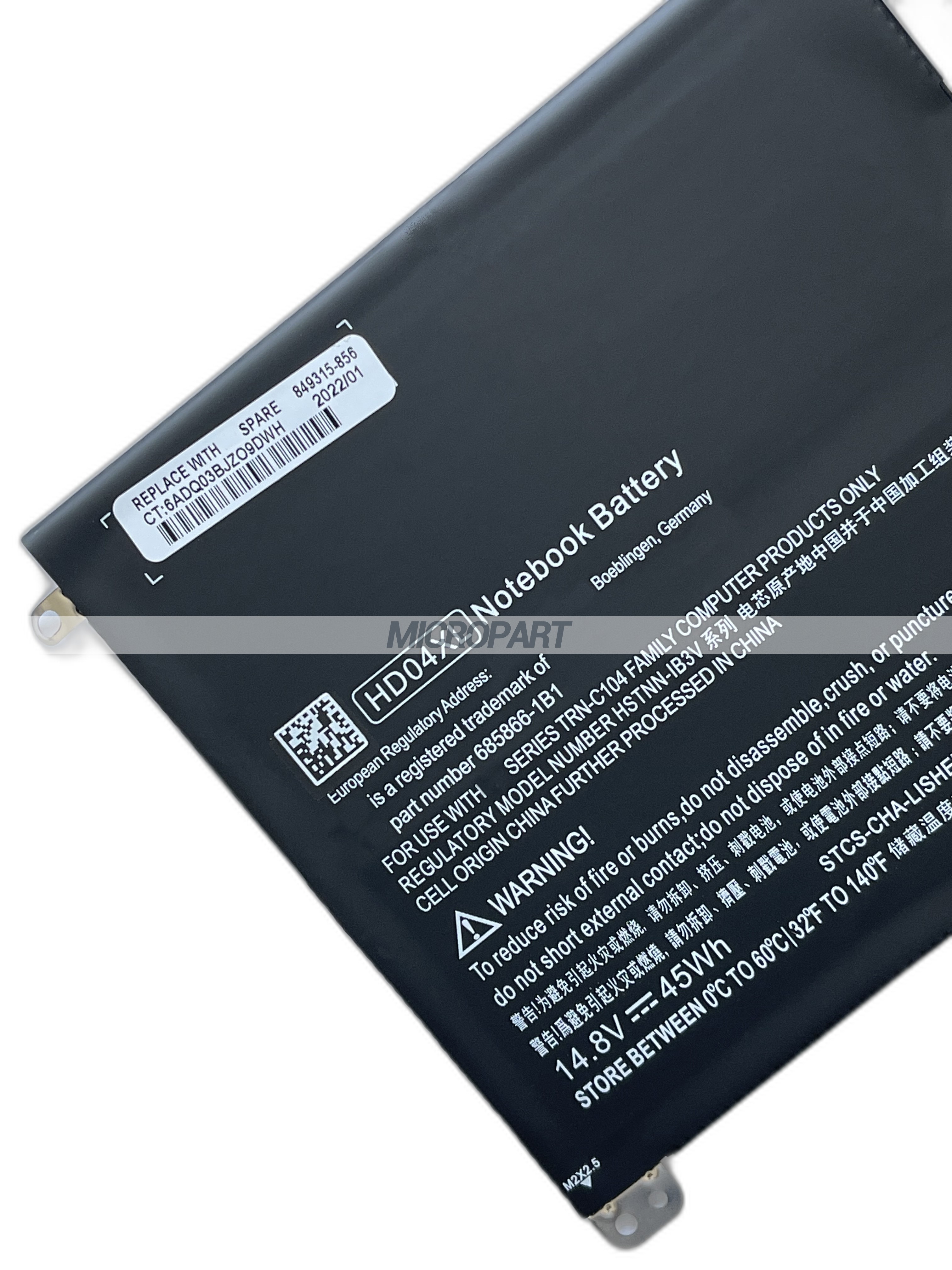 HD04XL 685866-1B1 HSTNN-IB3V Laptop Battery Replacement for Spectre XT Pro 13-b000 Ultrabook